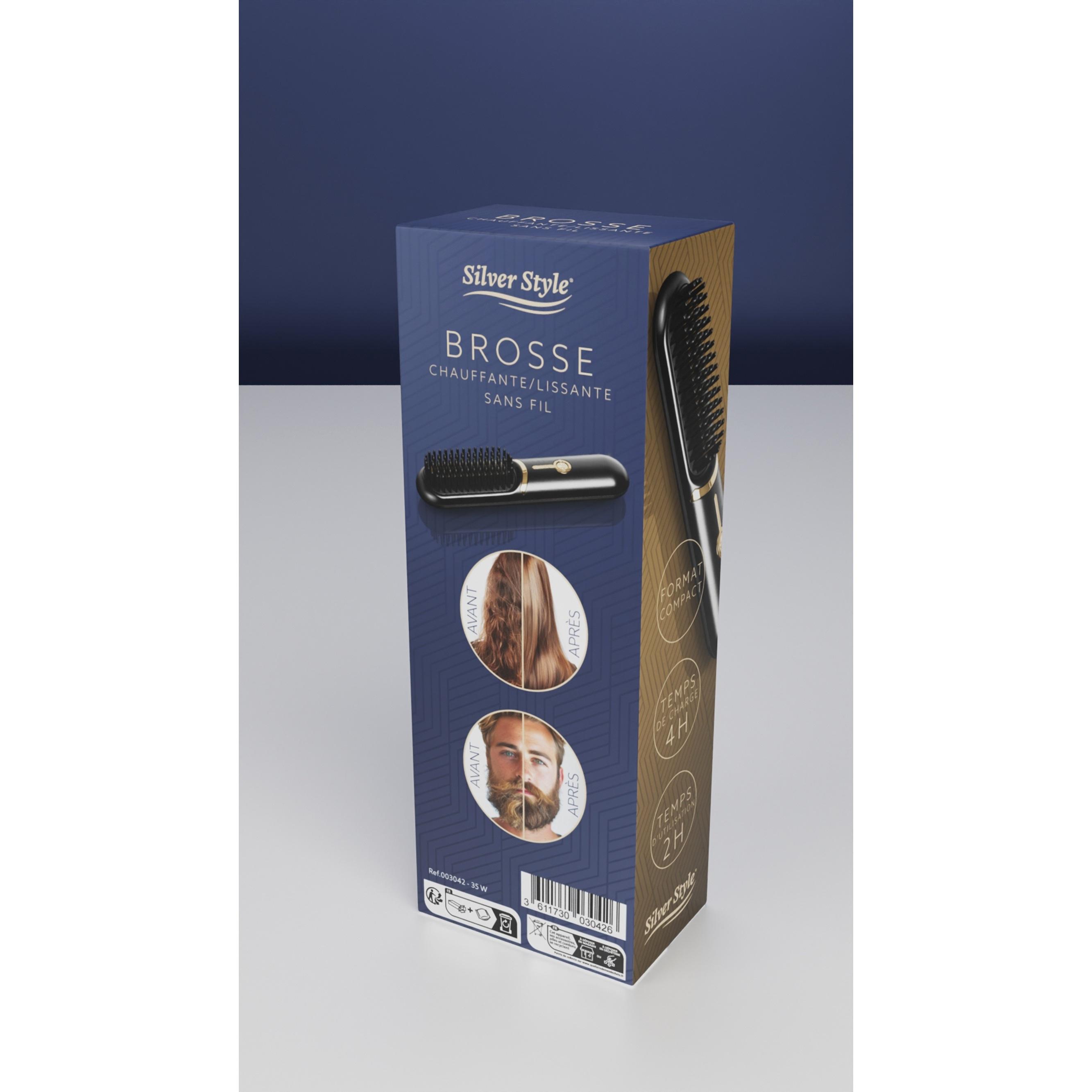 Voir la diapositive 2 : SILVERSTYLE Brosse lissante 3042 - Noir