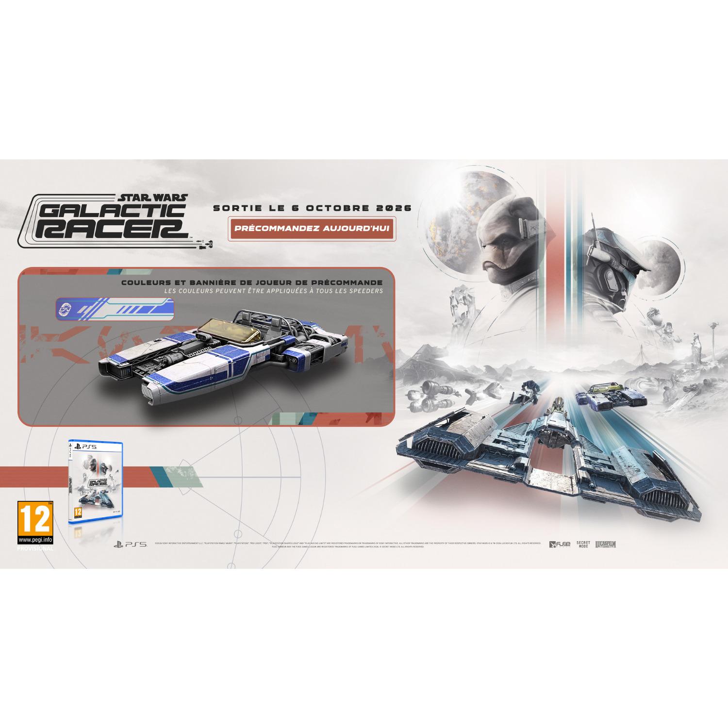 Voir la diapositive 2 : Star Wars Galactic Racer PS5