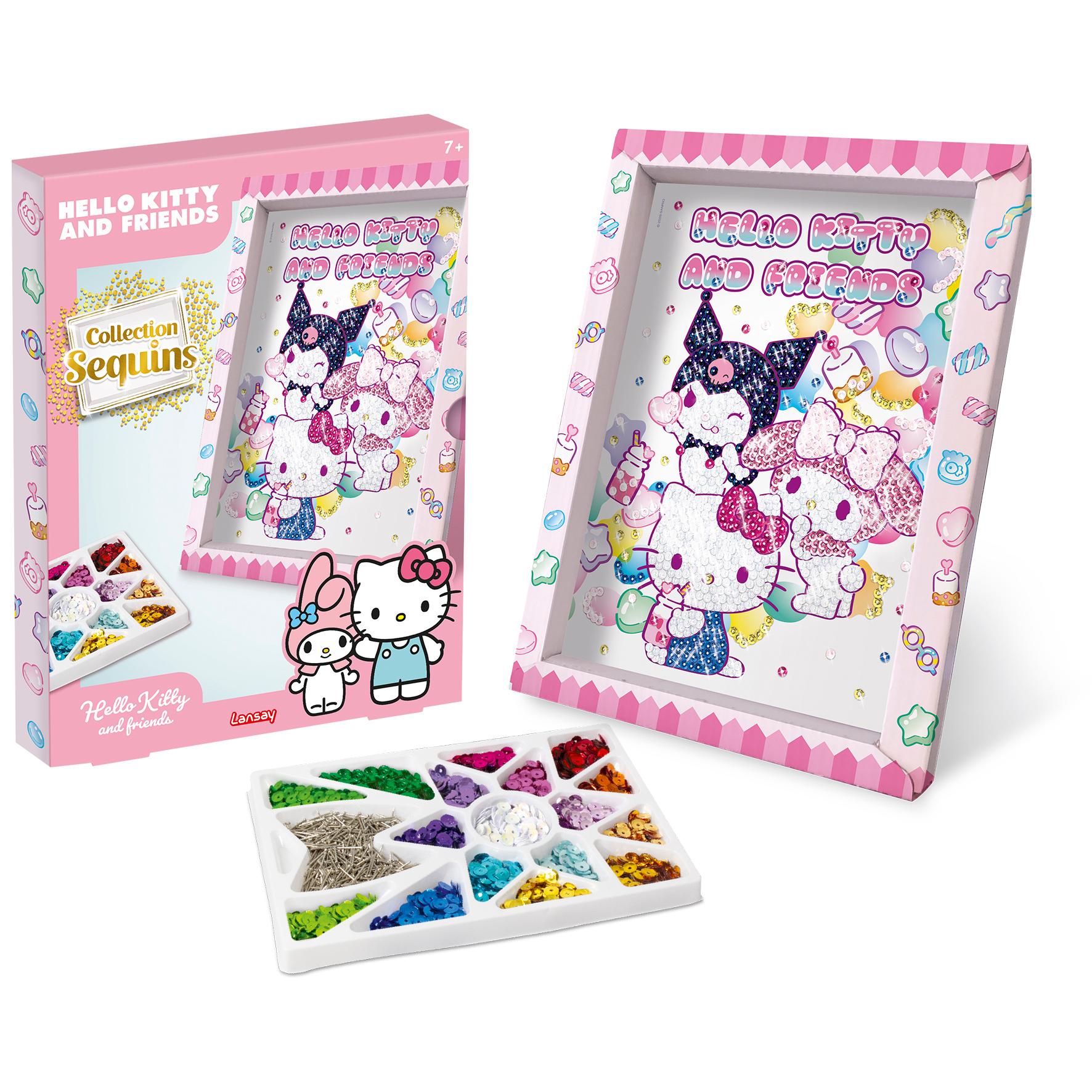 Voir la diapositive 2 : LANSAY Collection sequins Cadre hello Kitty and Friends