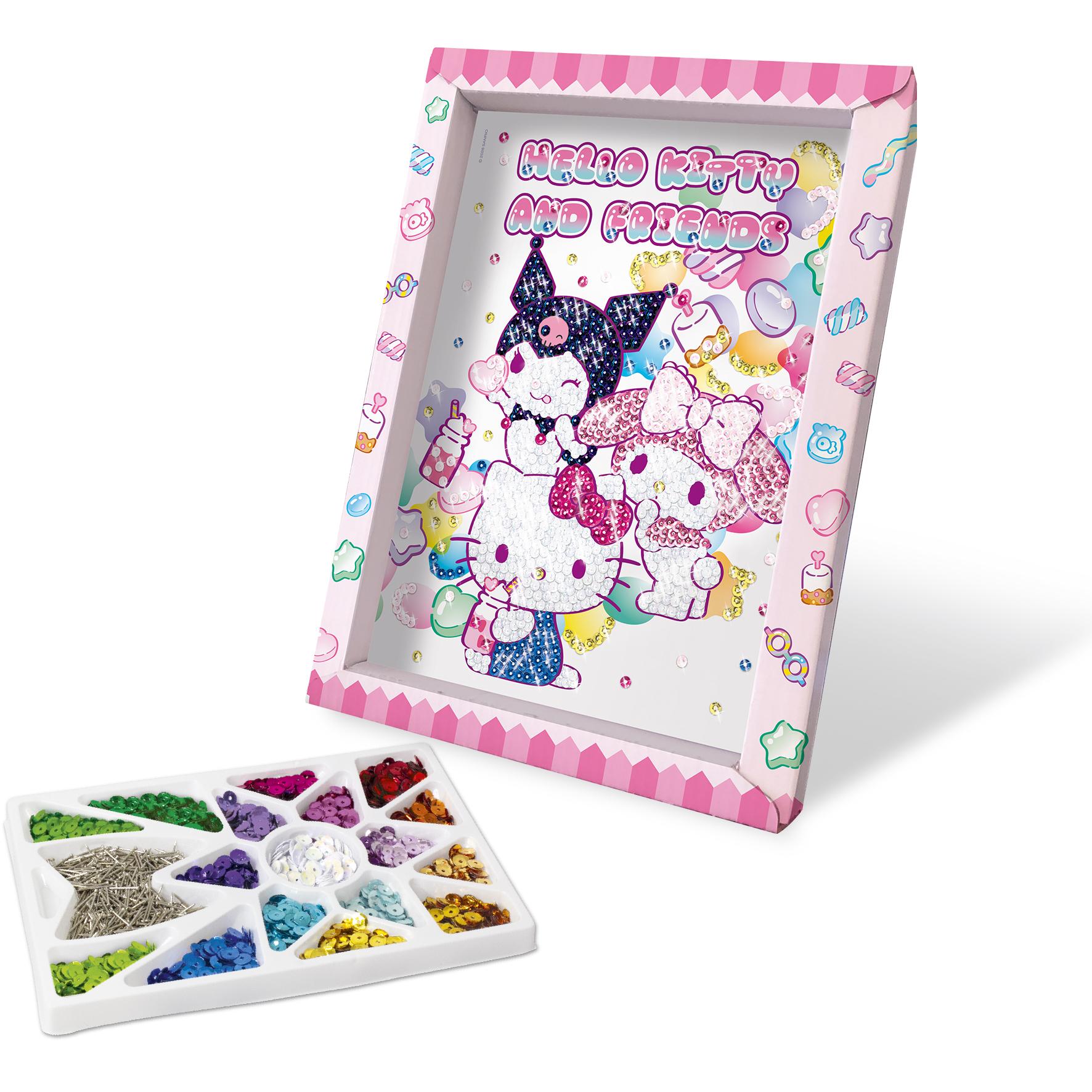 Voir la diapositive 3 : LANSAY Collection sequins Cadre hello Kitty and Friends