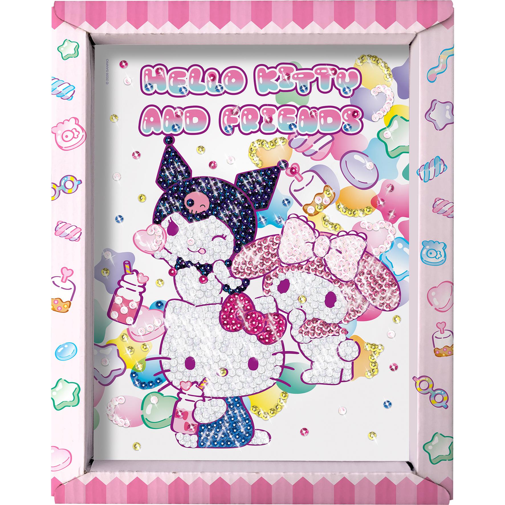Voir la diapositive 4 : LANSAY Collection sequins Cadre hello Kitty and Friends