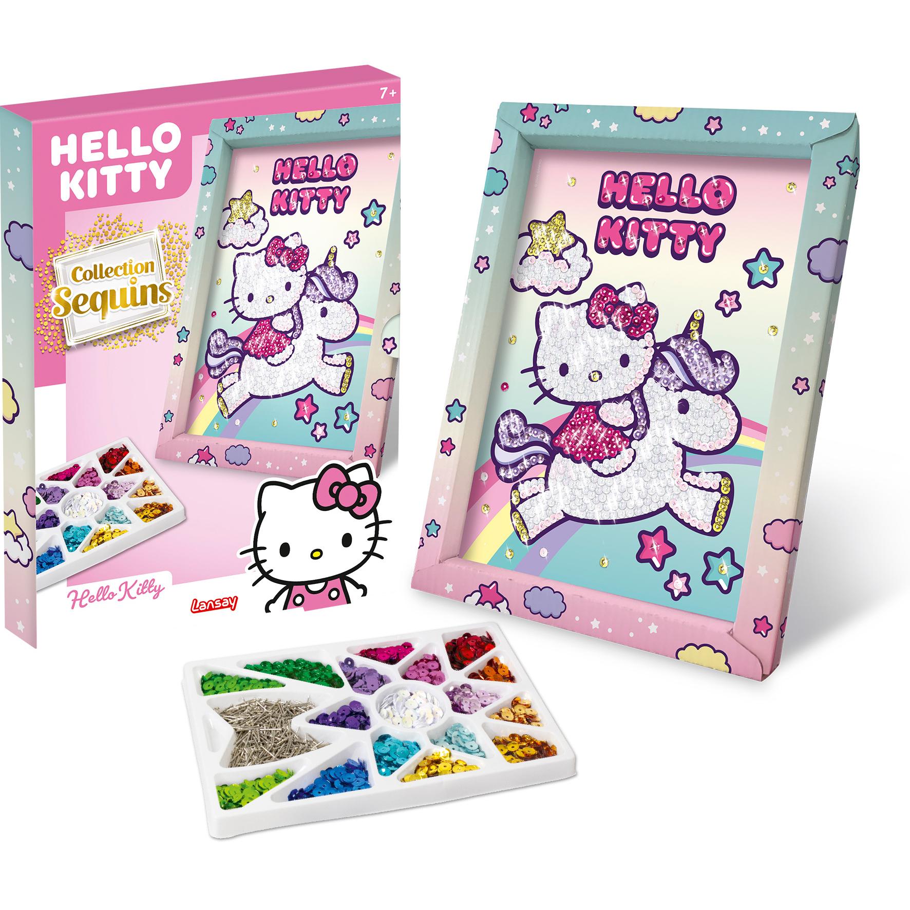 Voir la diapositive 2 : LANSAY Collection Sequins Cadre Hello Kitty