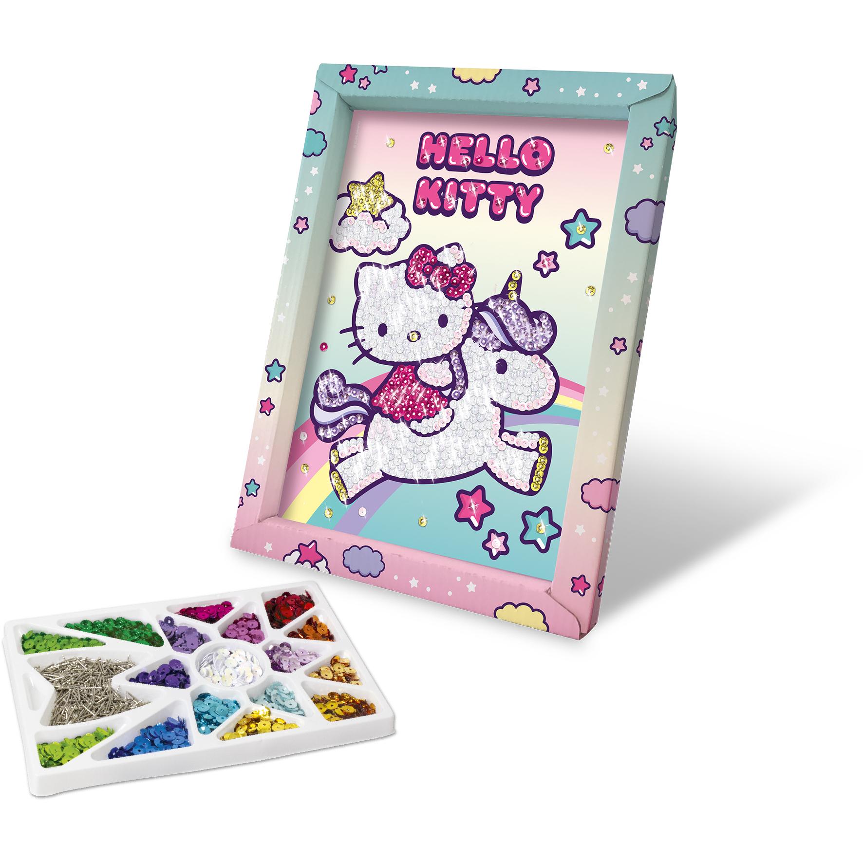 Voir la diapositive 3 : LANSAY Collection Sequins Cadre Hello Kitty