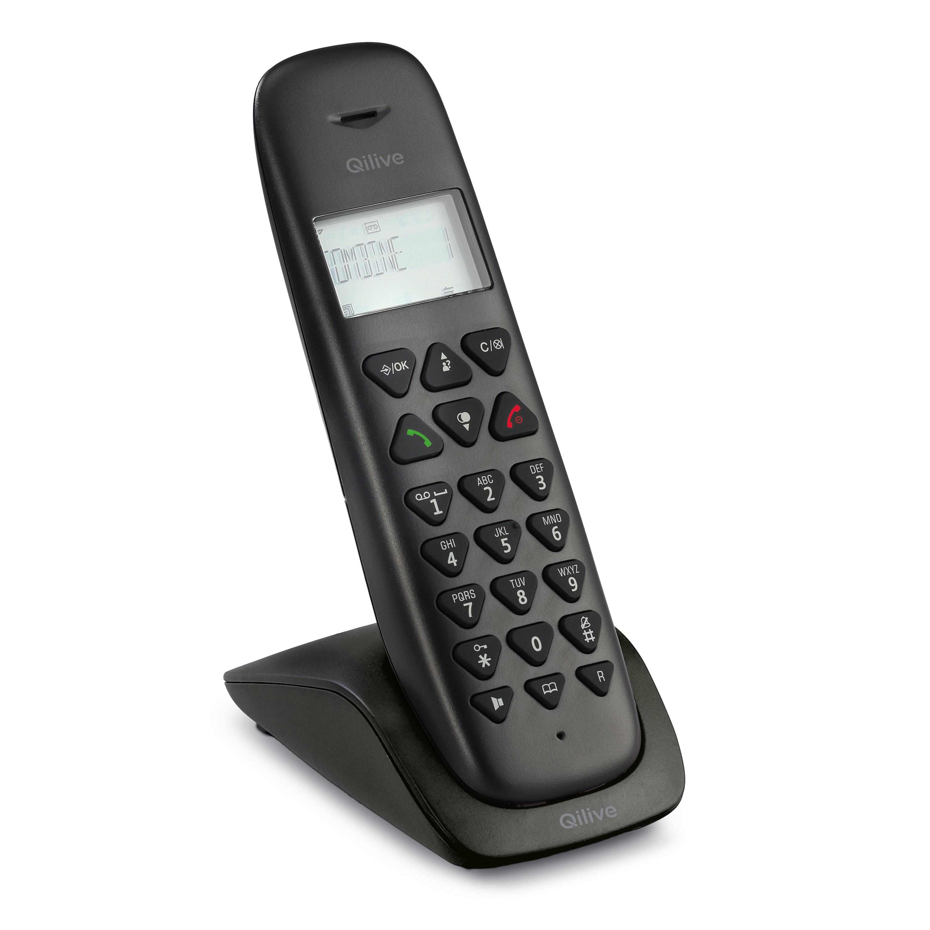 QILIVE Téléphone Solo Q4479 - Noir