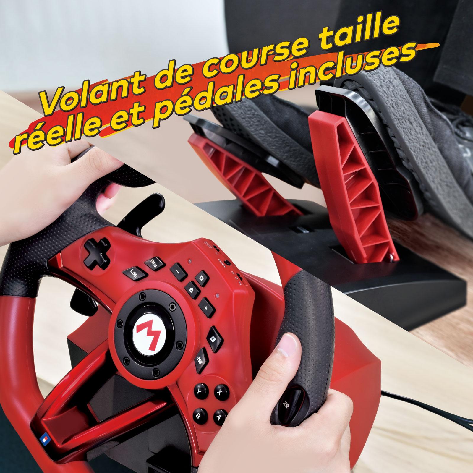 Voir la diapositive 3 : HORI Volant + pédale Mario Deluxe pour Nintendo Switch