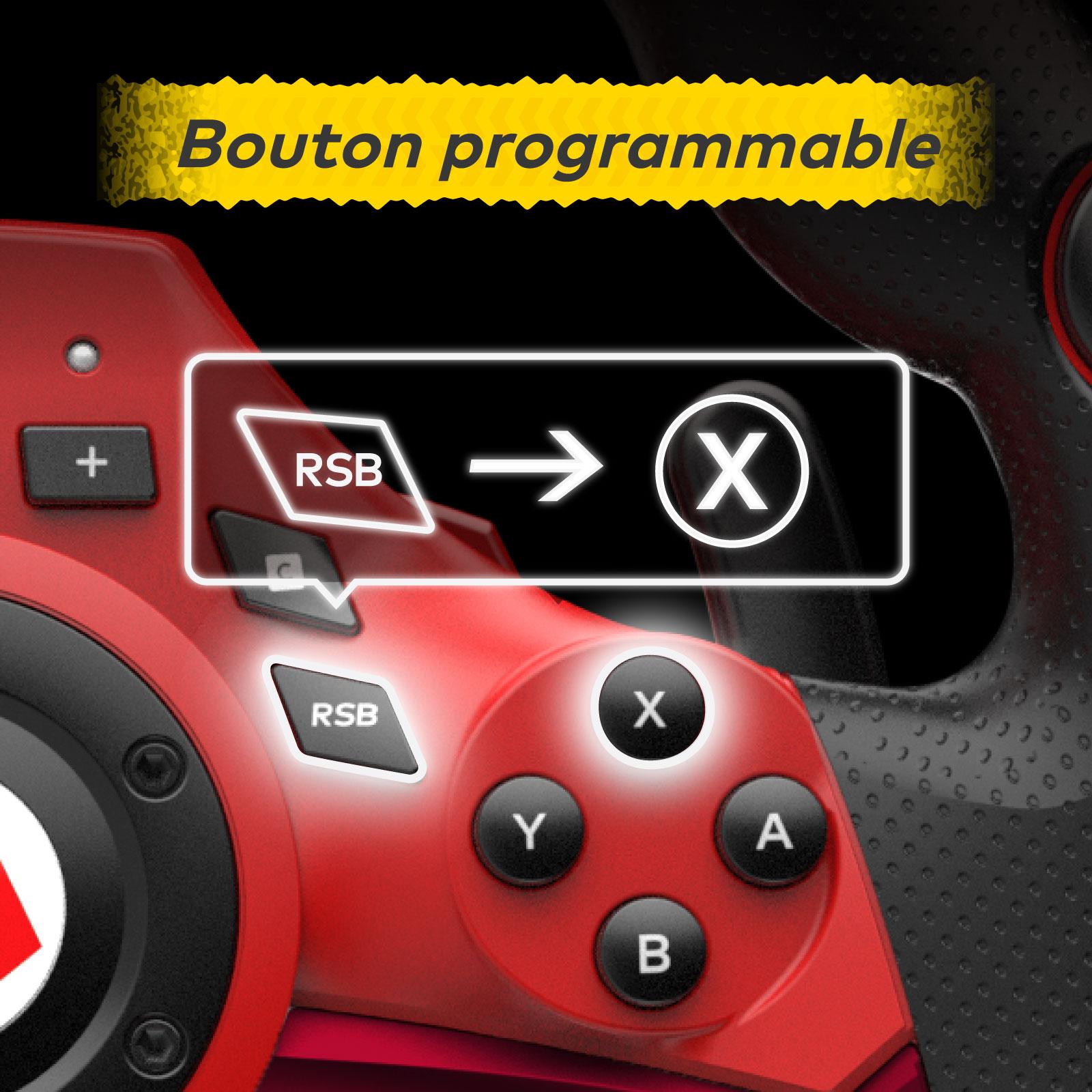 Voir la diapositive 4 : HORI Volant + pédale Mario Deluxe pour Nintendo Switch