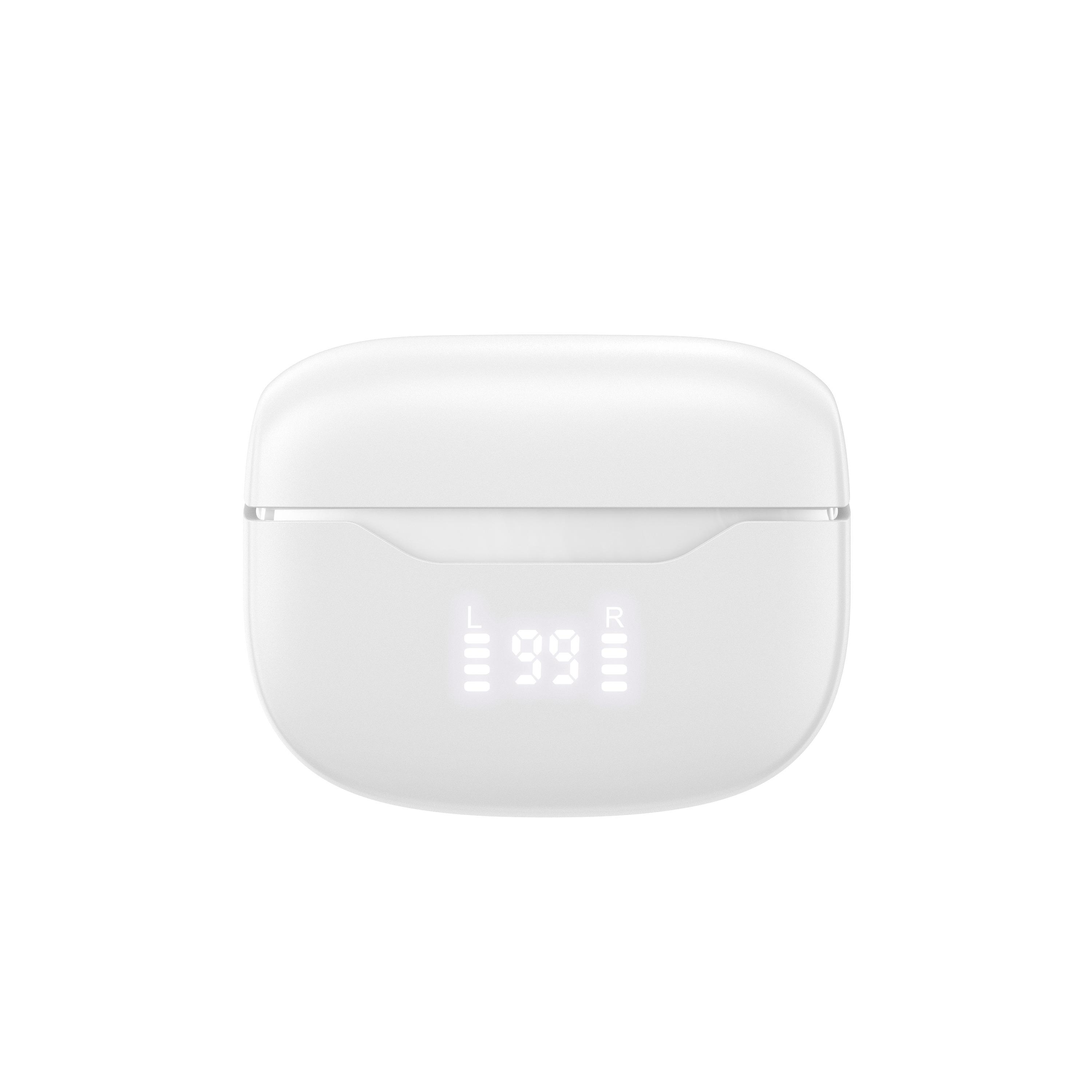 Voir la diapositive 4 : QILIVE Écouteurs Q1622 TWS LED - Blanc
