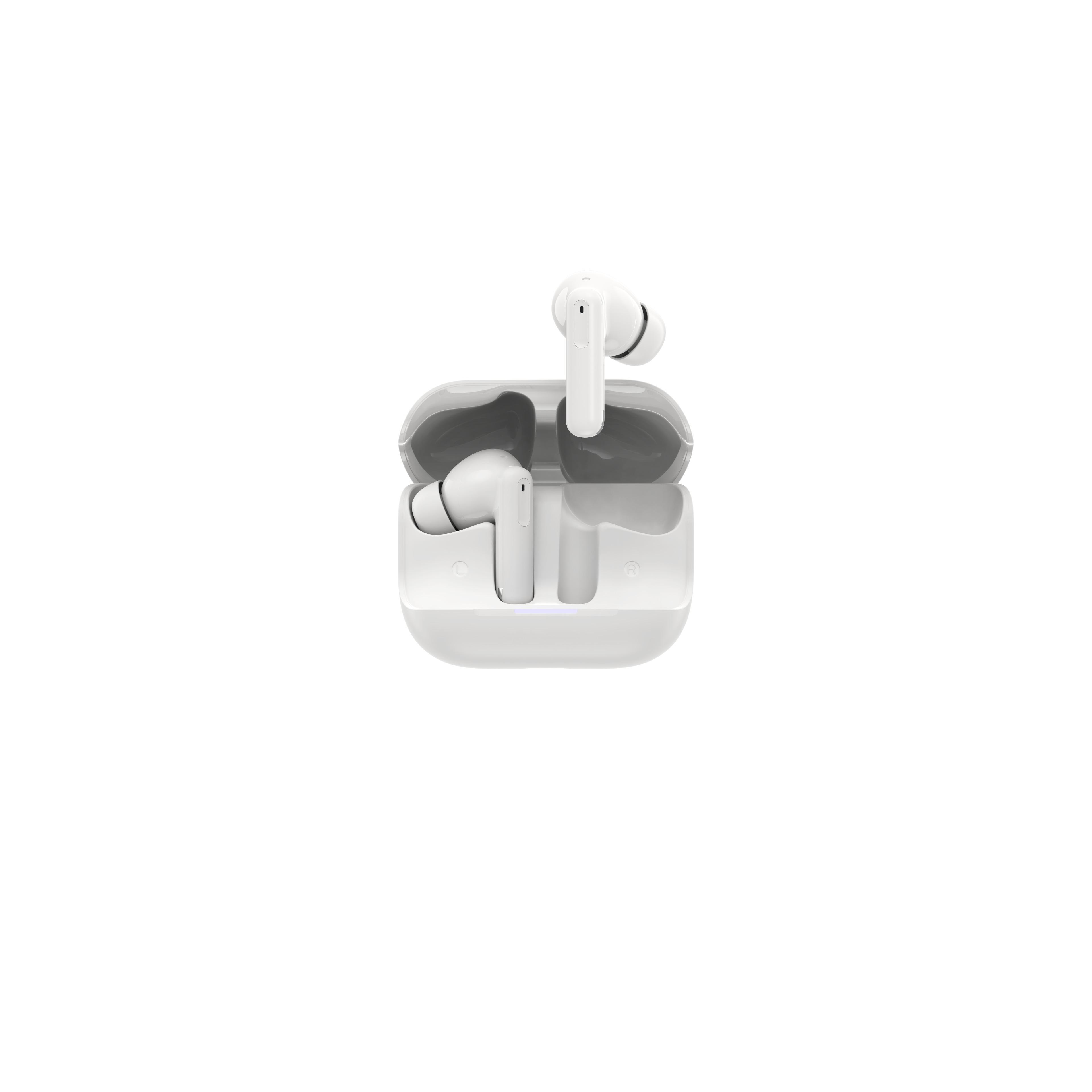 Voir la diapositive 2 : QILIVE Écouteurs Q1761 TWS ANC - Blanc