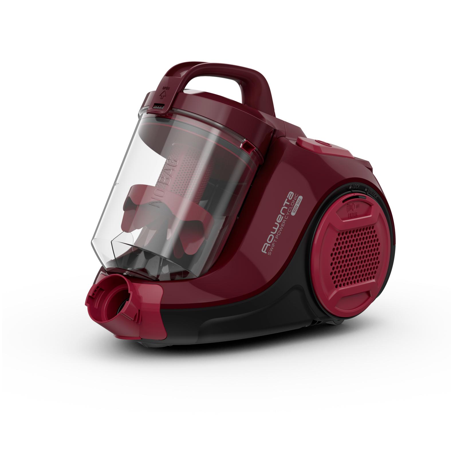 Voir la diapositive 3 : ROWENTA Aspirateur traîneau sans sac RO2910EA - Rouge