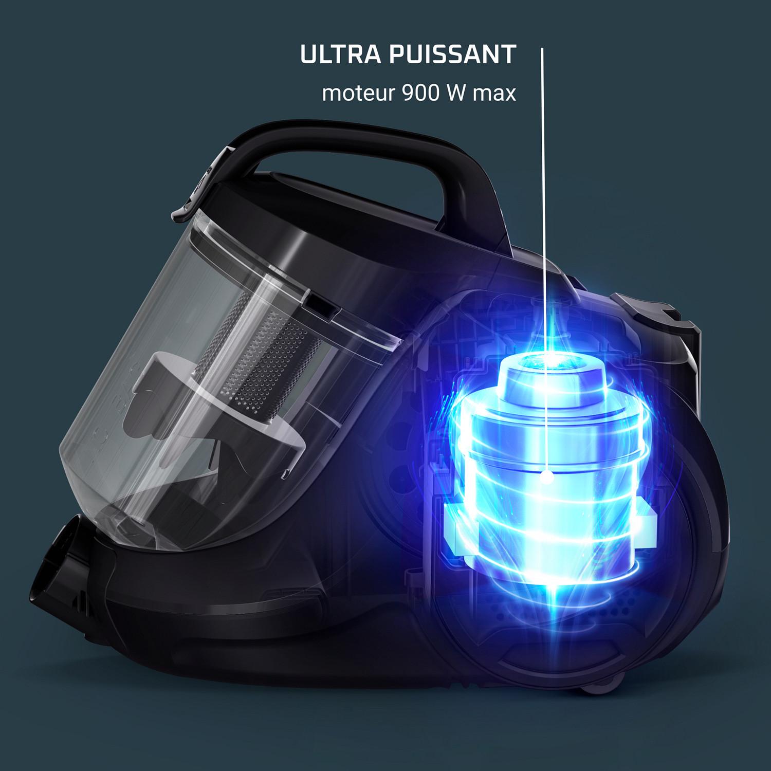 Voir la diapositive 4 : ROWENTA Aspirateur traîneau sans sac RO2910EA - Rouge
