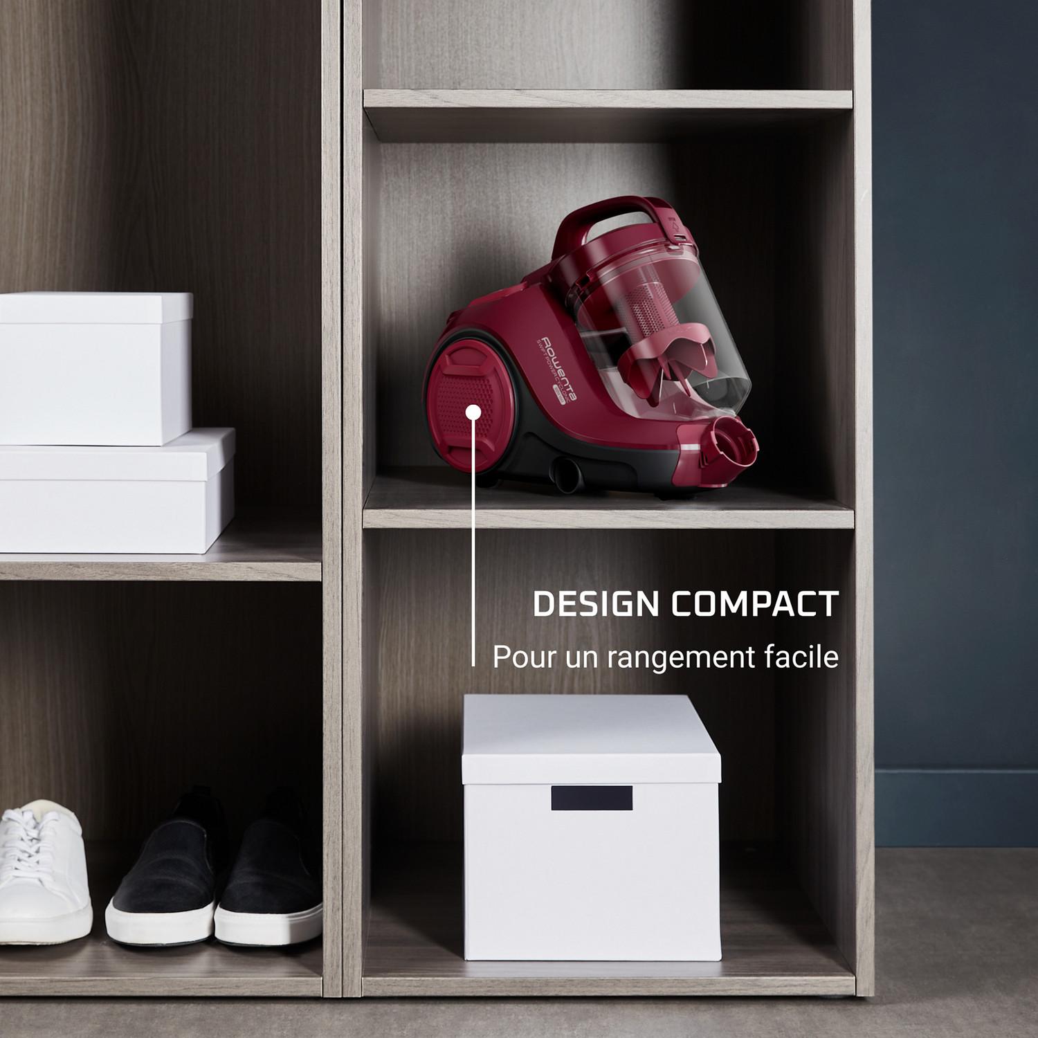 Voir la diapositive 5 : ROWENTA Aspirateur traîneau sans sac RO2910EA - Rouge