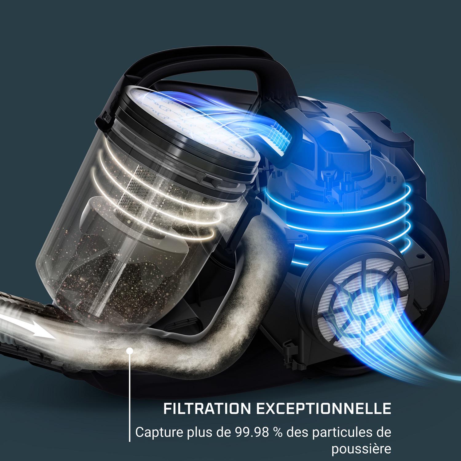 Voir la diapositive 6 : ROWENTA Aspirateur traîneau sans sac RO2910EA - Rouge