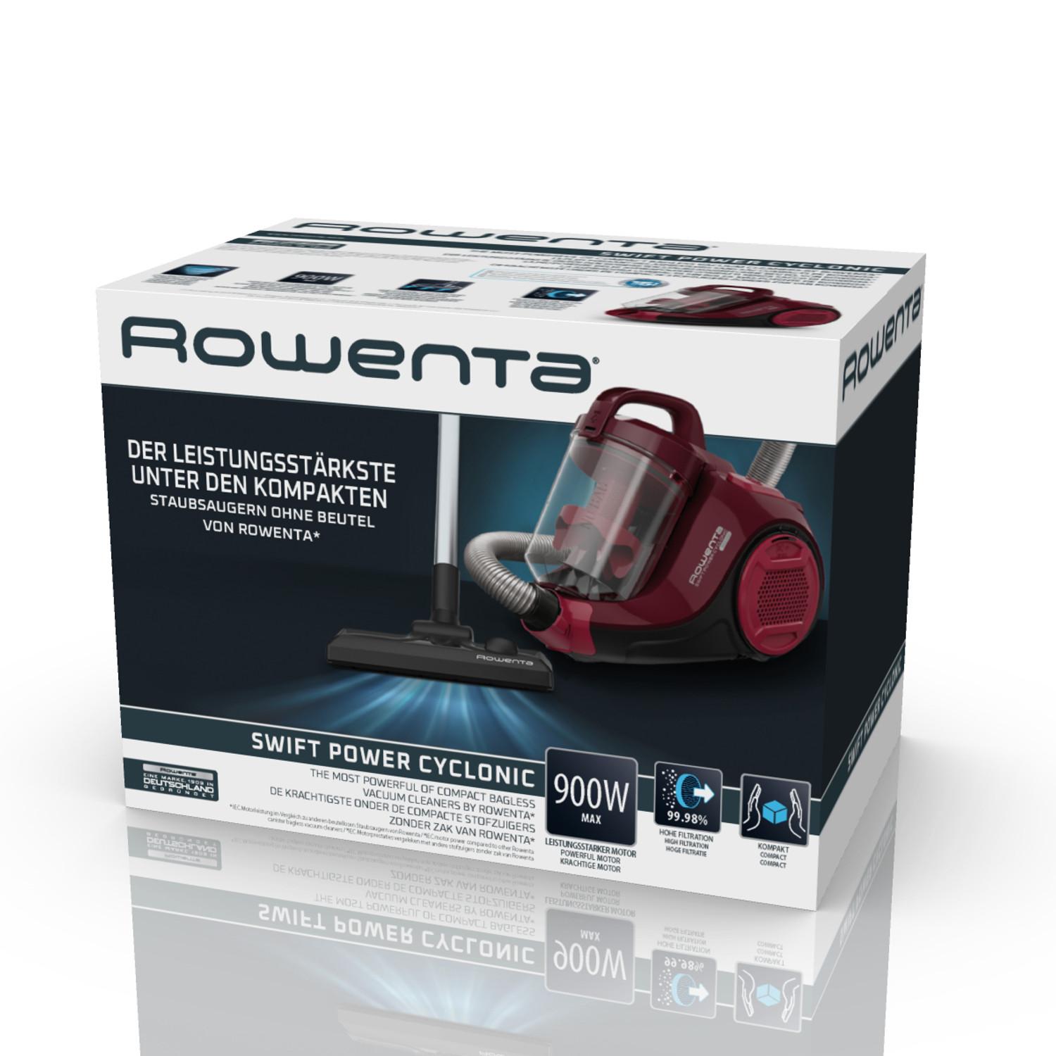 Voir la diapositive 10 : ROWENTA Aspirateur traîneau sans sac RO2910EA - Rouge