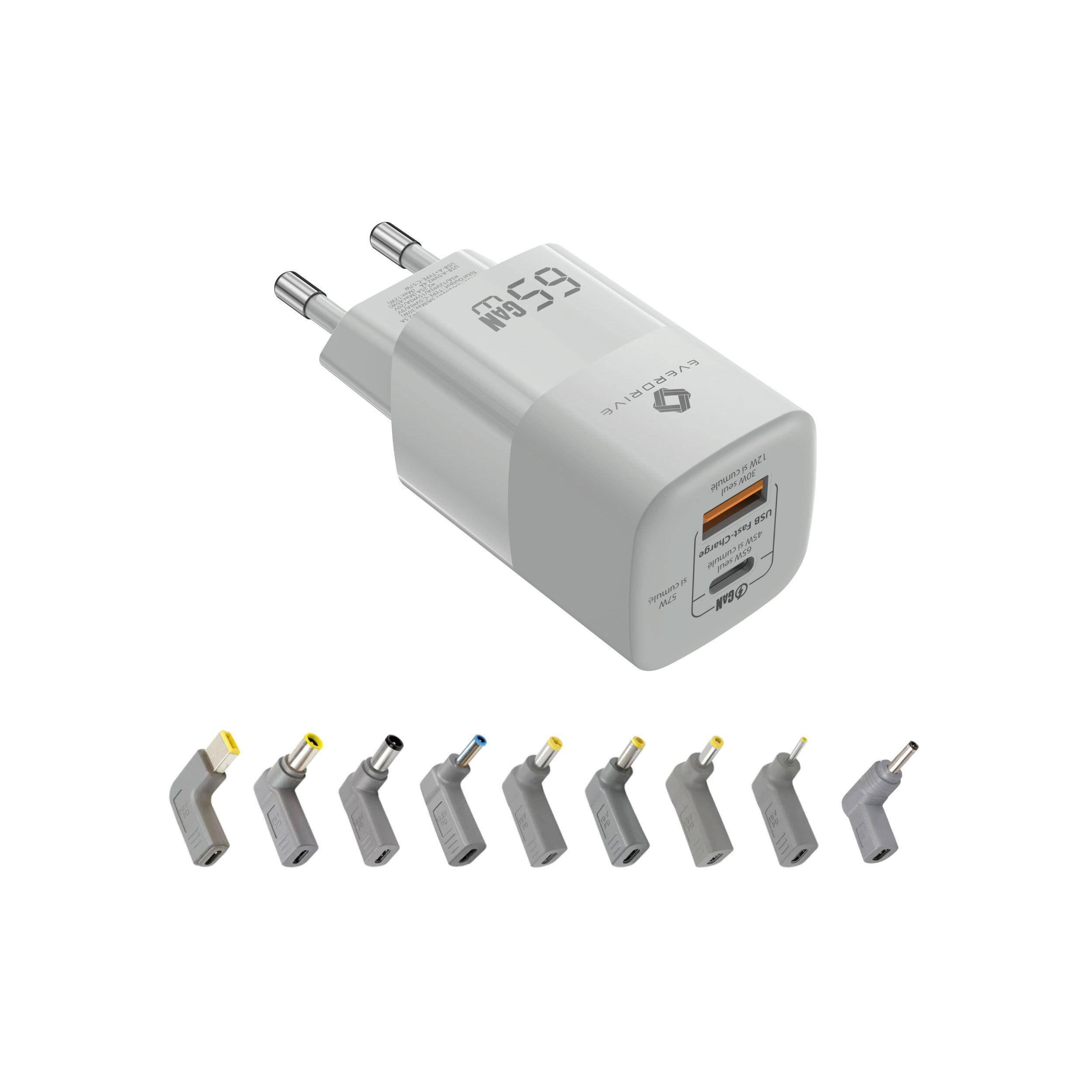 Chargeur Universel Everdriv USB A/C 65W