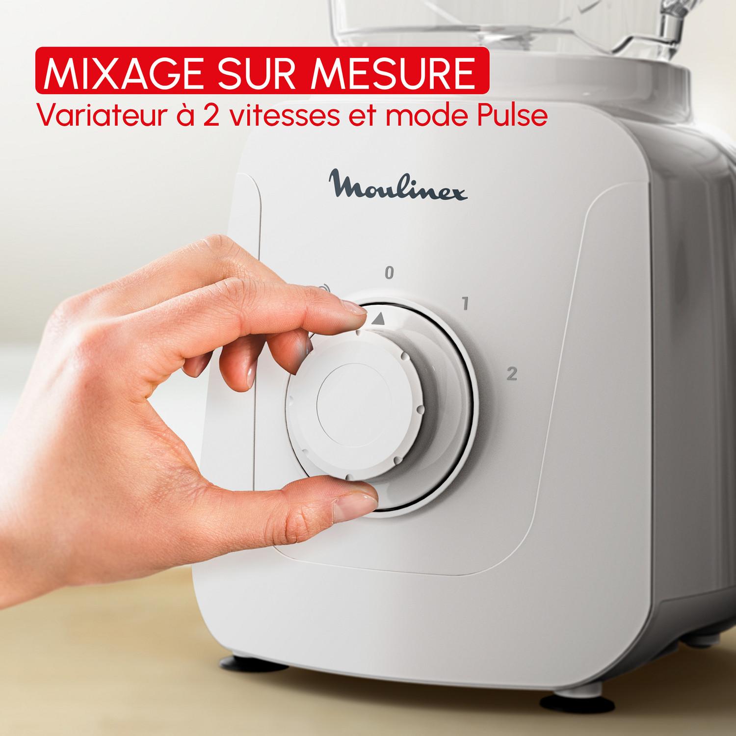 Voir la diapositive 3 : MOULINEX Blender LM410BF0 - Gris clair