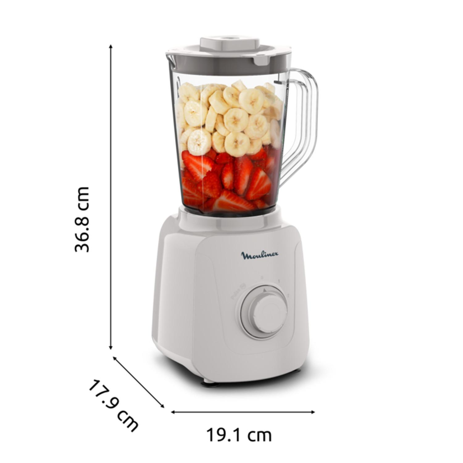 Voir la diapositive 7 : MOULINEX Blender LM410BF0 - Gris clair