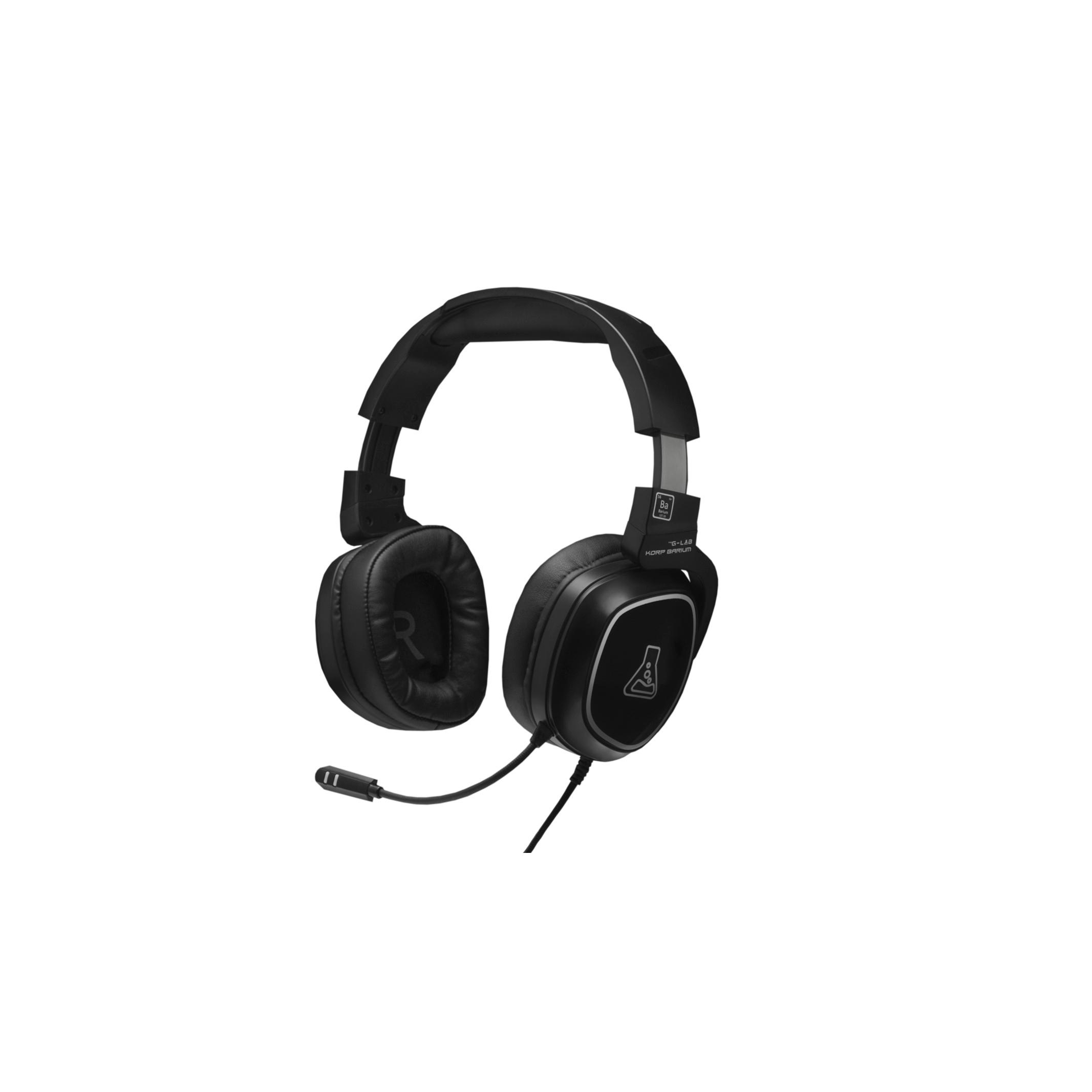 Voir la diapositive 3 : Casque The G-Lab Gamer Filaire - Korp Barium - Noir