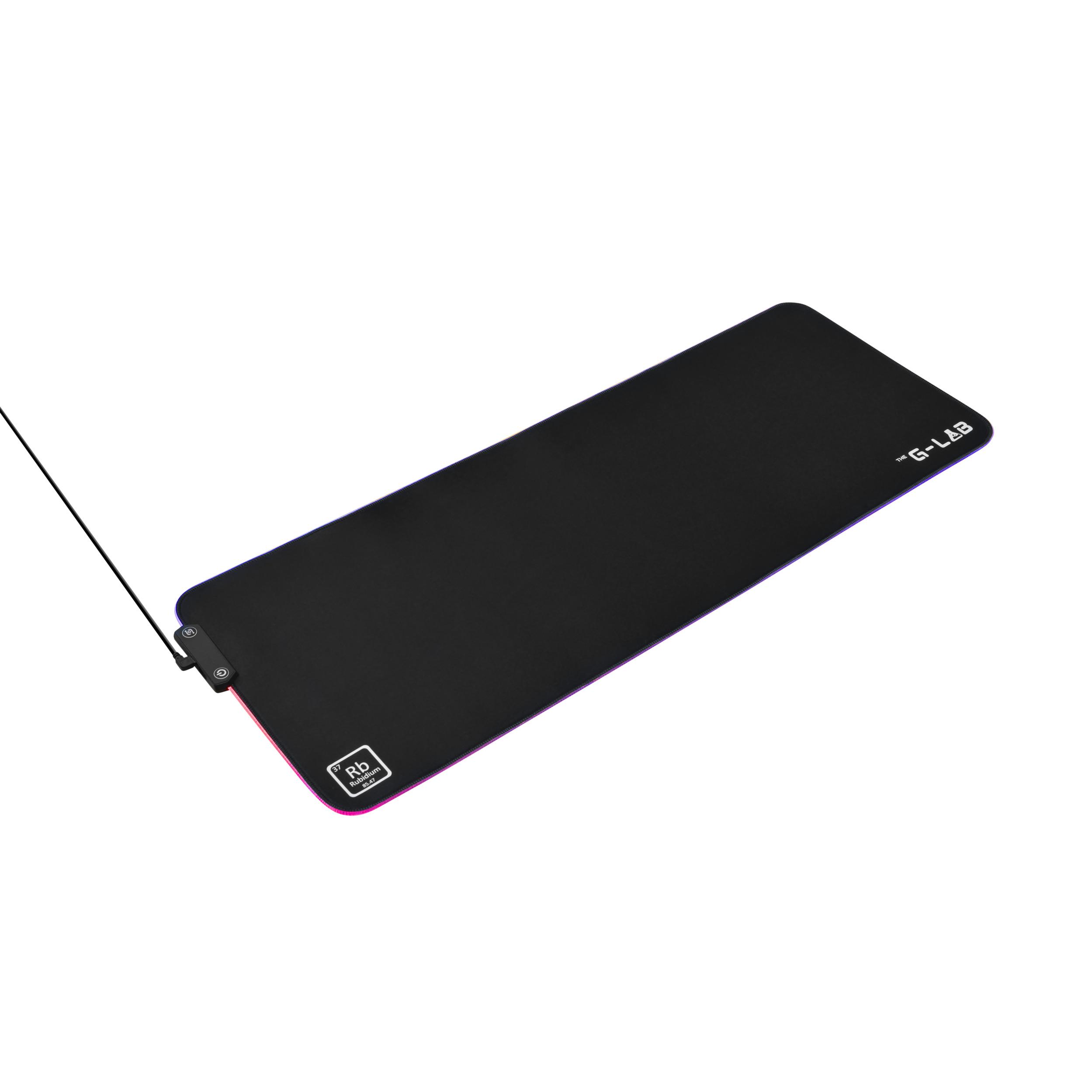 Voir la diapositive 2 : Tapis de souris The G-Lab Gaming RVB XXL Pad Rubidium Noir