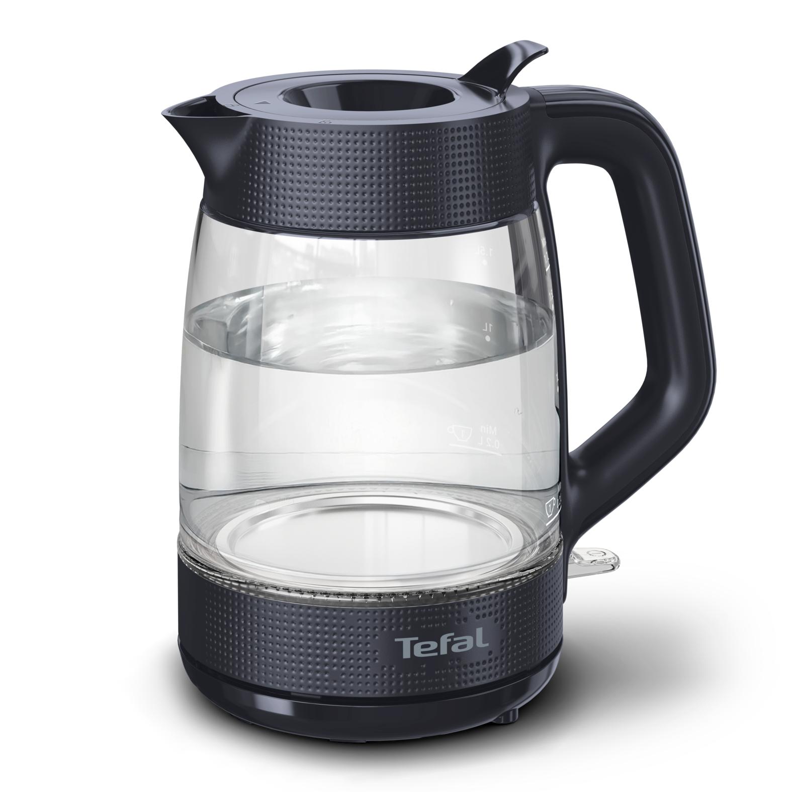 Voir la diapositive 2 : TEFAL Bouilloire KO2G08E0 - Noir