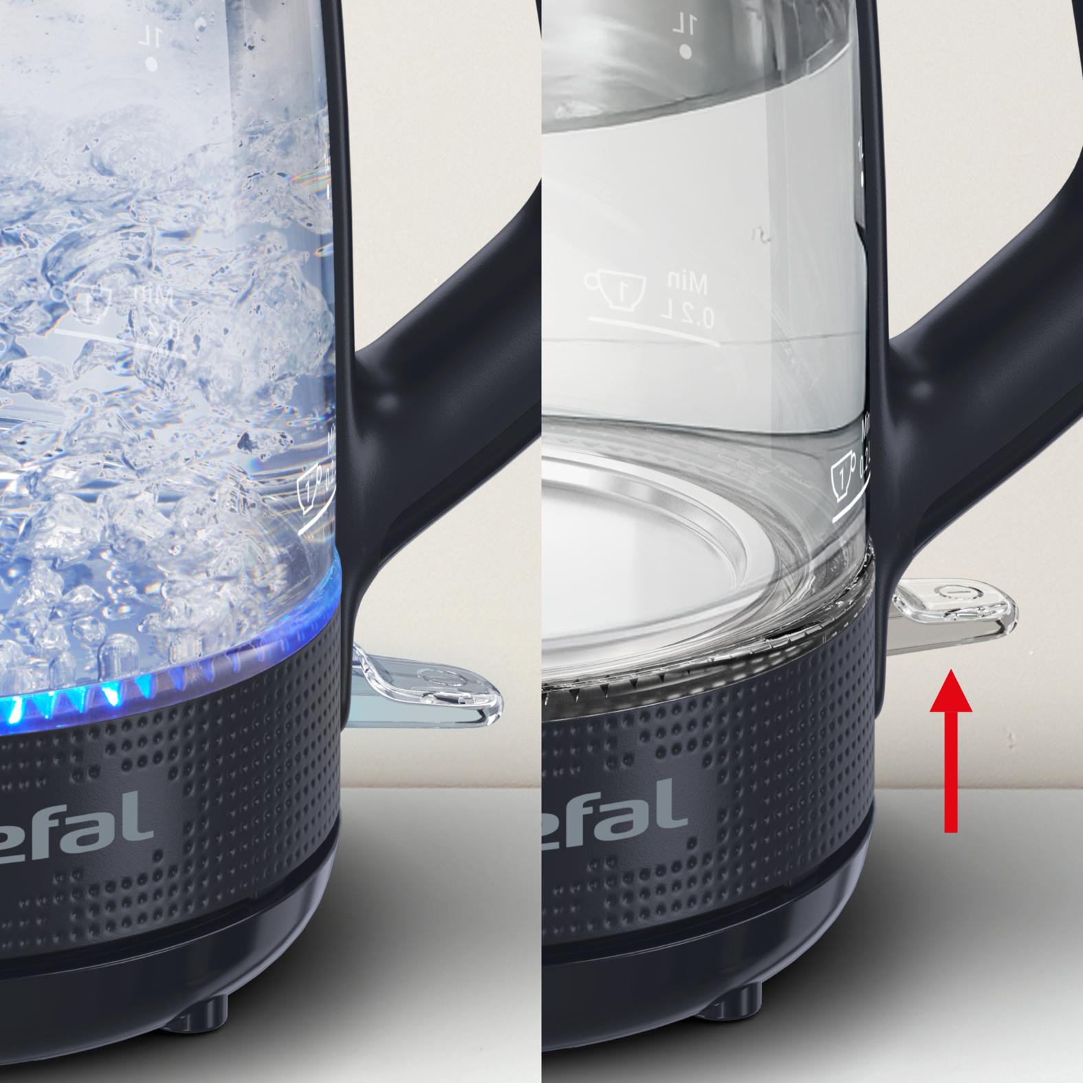 Voir la diapositive 4 : TEFAL Bouilloire KO2G08E0 - Noir