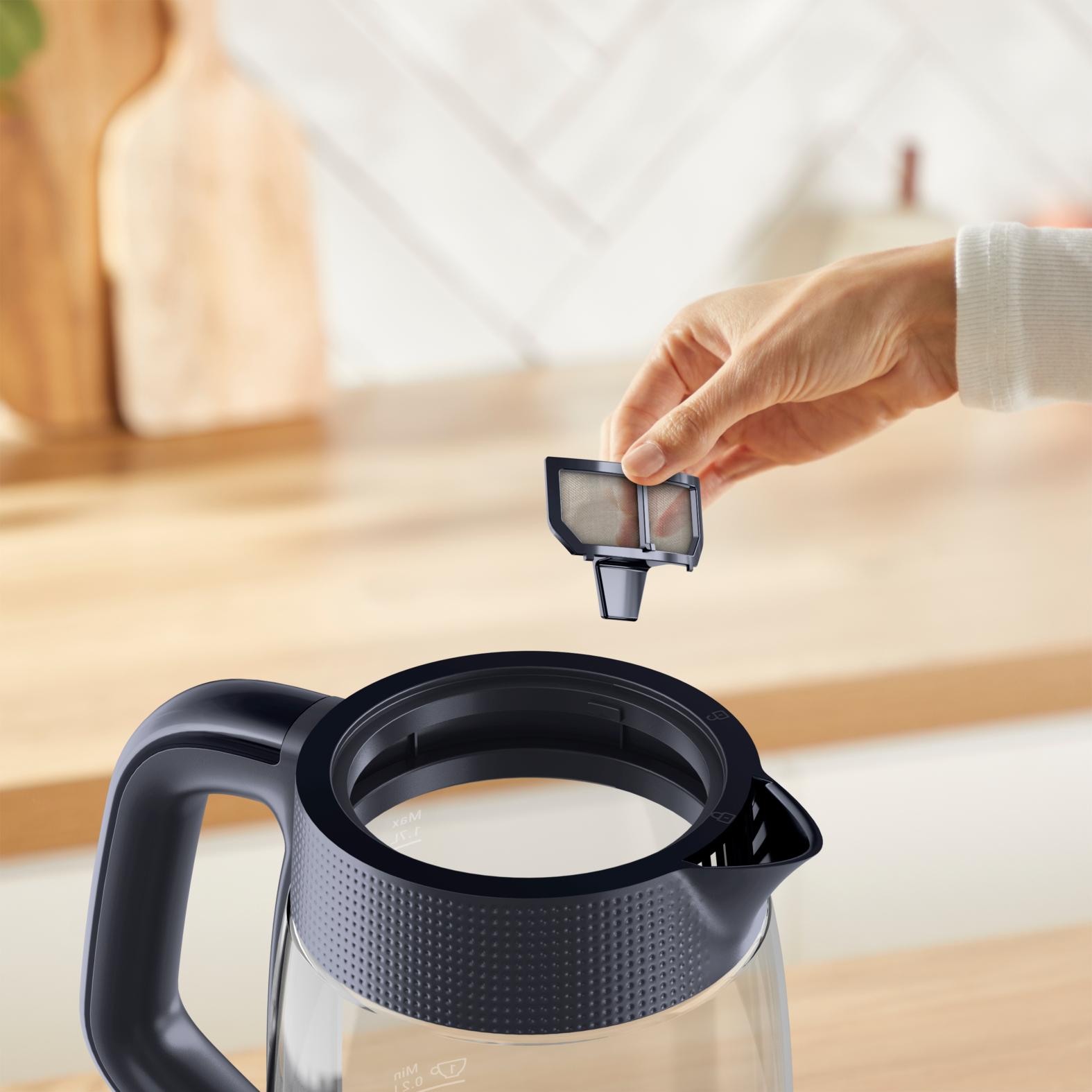 Voir la diapositive 5 : TEFAL Bouilloire KO2G08E0 - Noir