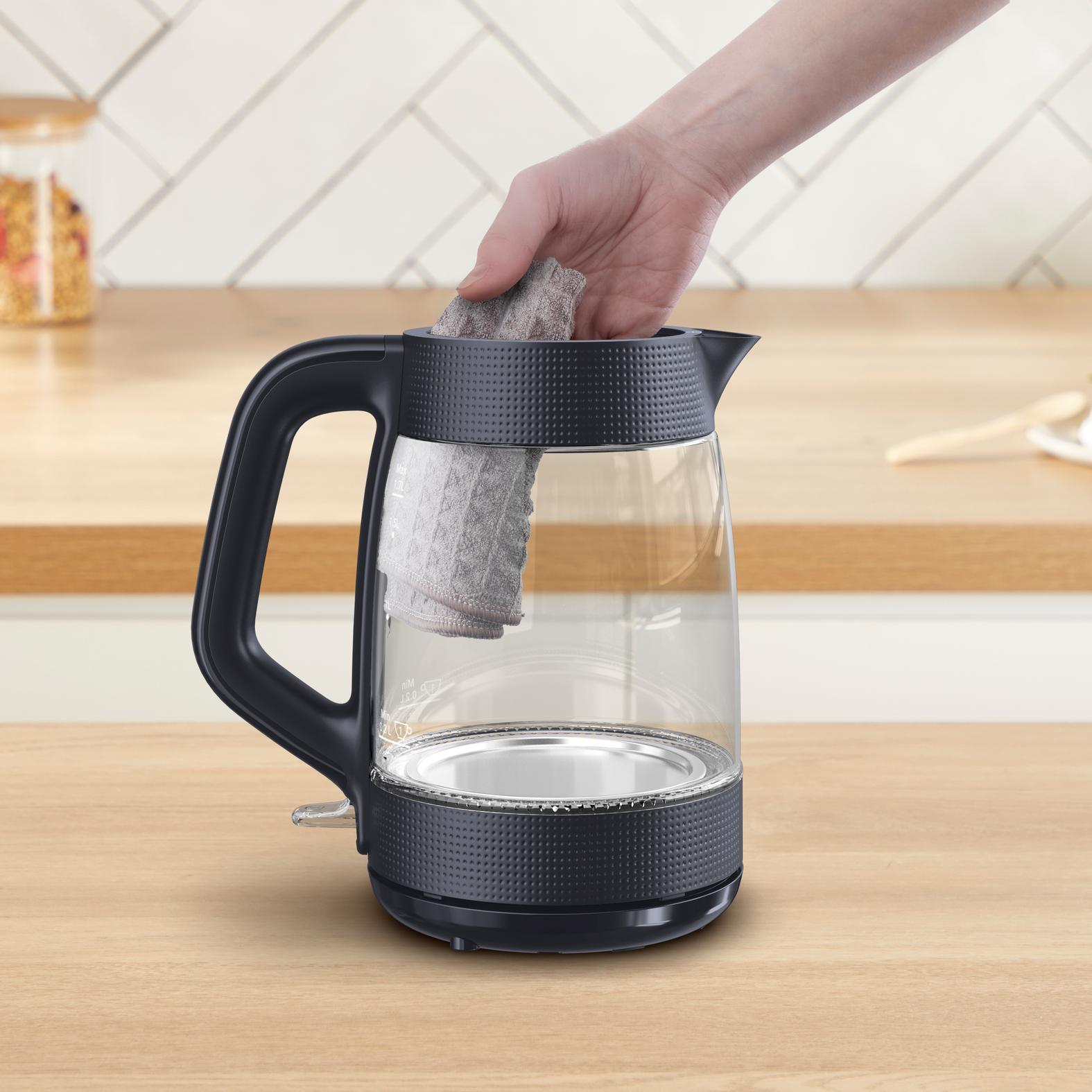 Voir la diapositive 7 : TEFAL Bouilloire KO2G08E0 - Noir