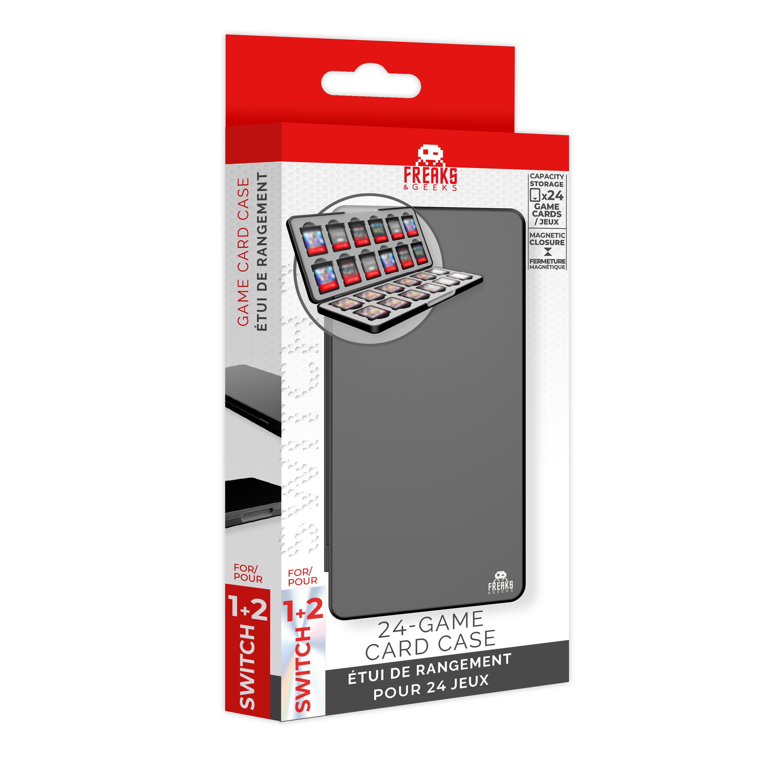 FREAKS & GEEKS Etui de rangement 24 en 1 pour jeux Nintendo Switch