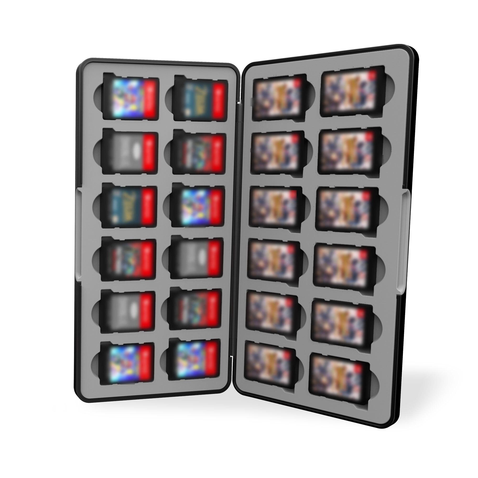 Voir la diapositive 4 : FREAKS & GEEKS Etui de rangement 24 en 1 pour jeux Nintendo Switch