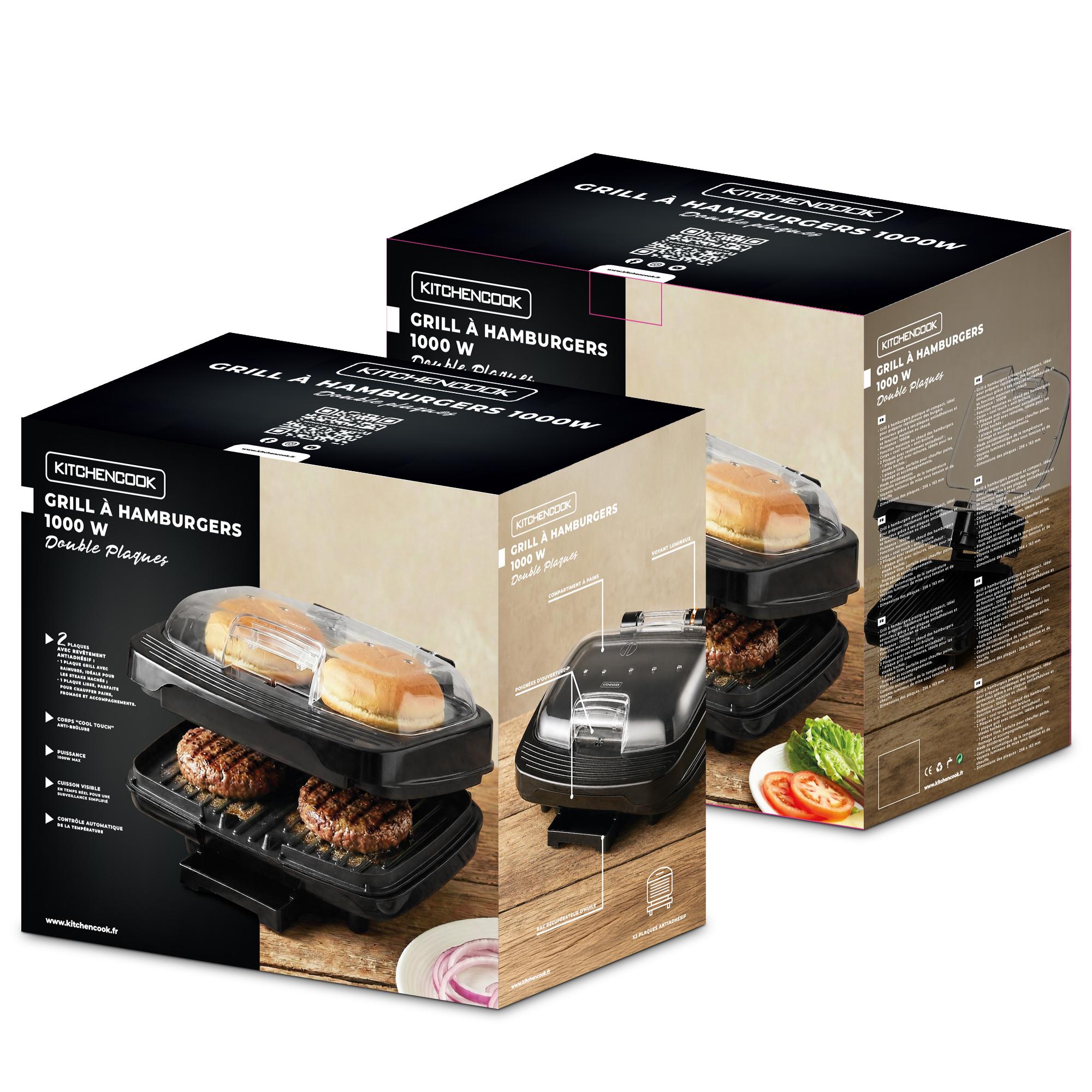 Voir la diapositive 9 : KITCHENCOOK Appareil à hamburger KBURGER -