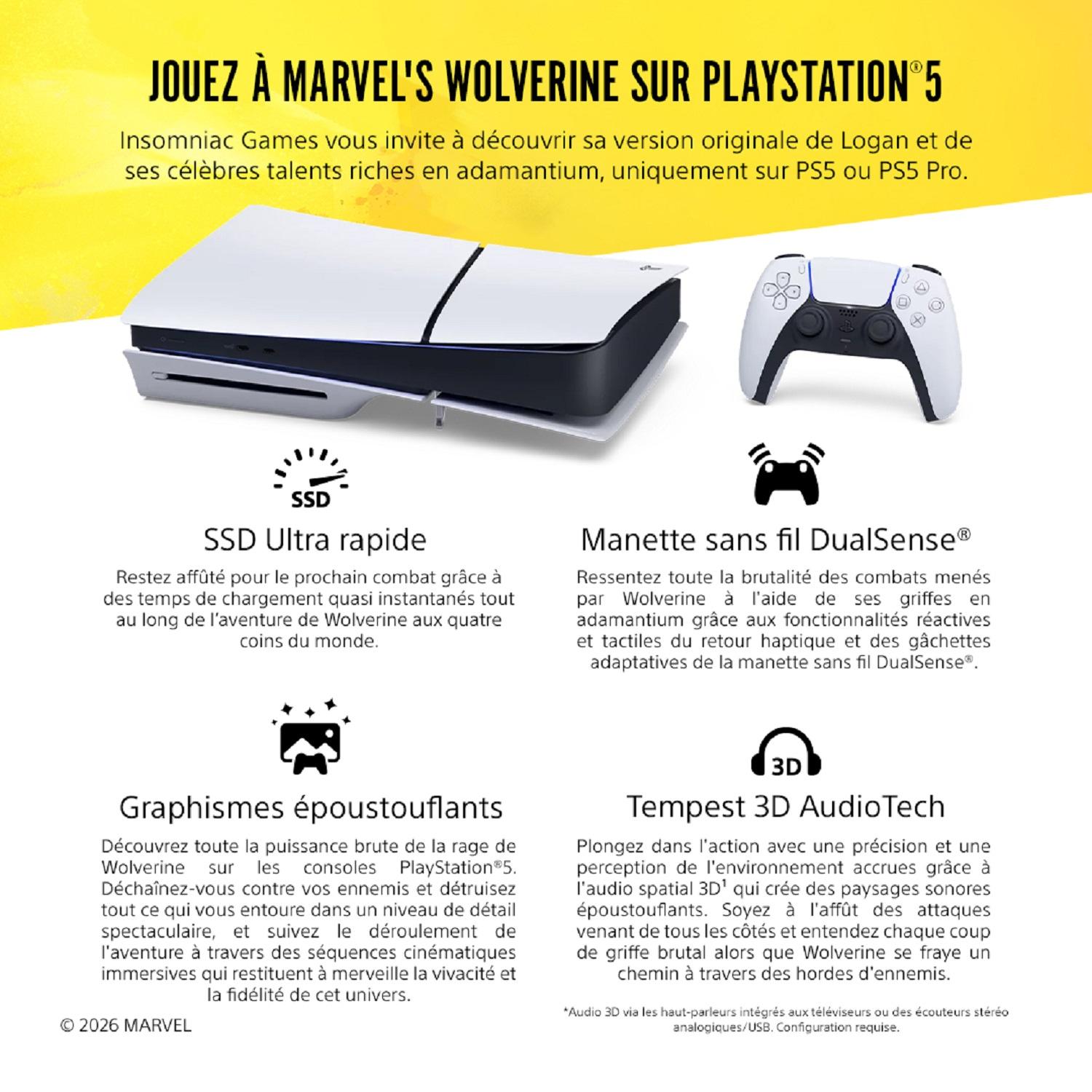 Voir la diapositive 7 : SONY Jeu PS5 Marvel S Wolverine