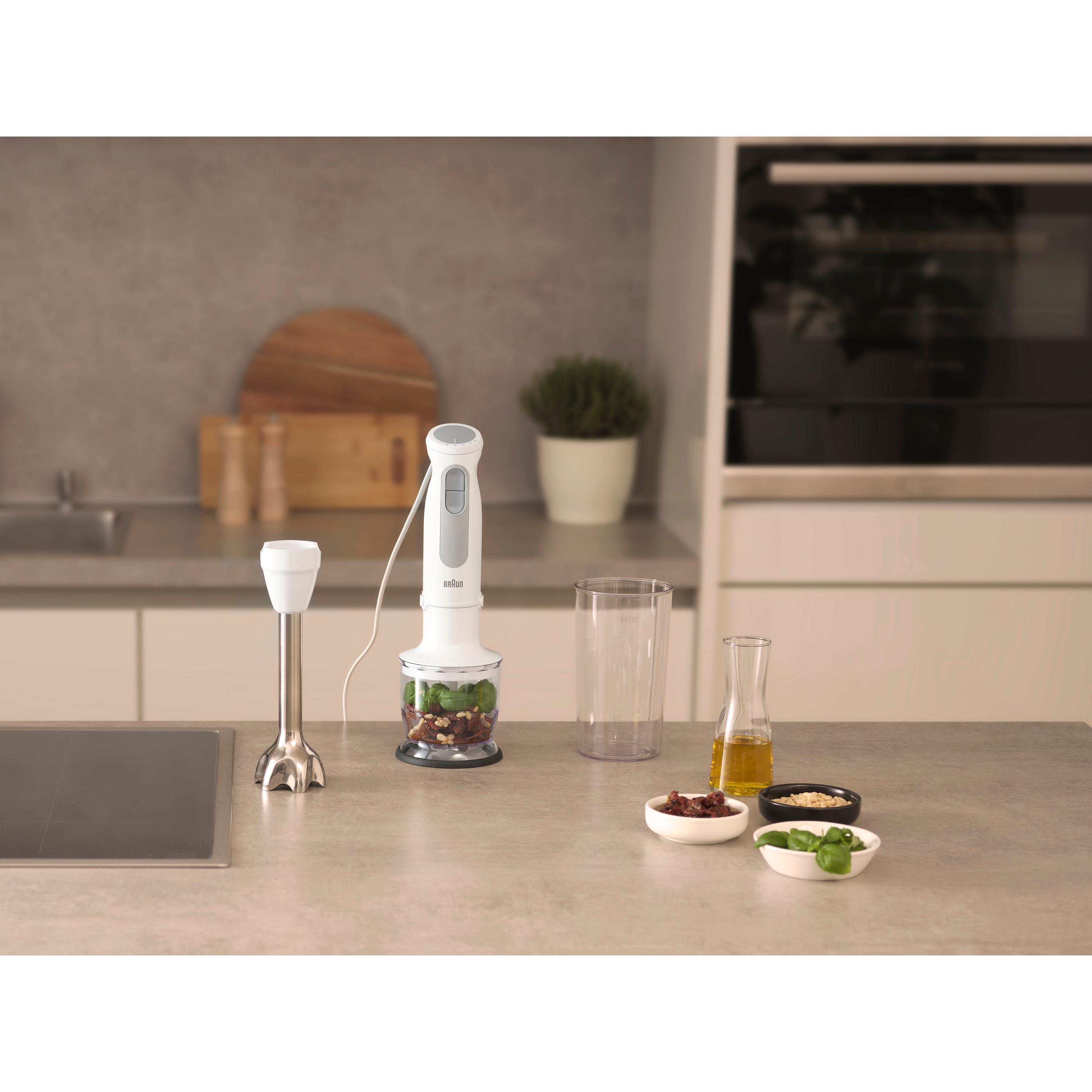 Voir la diapositive 6 : BRAUN Mixeur plongeant MQ50201M - Blanc