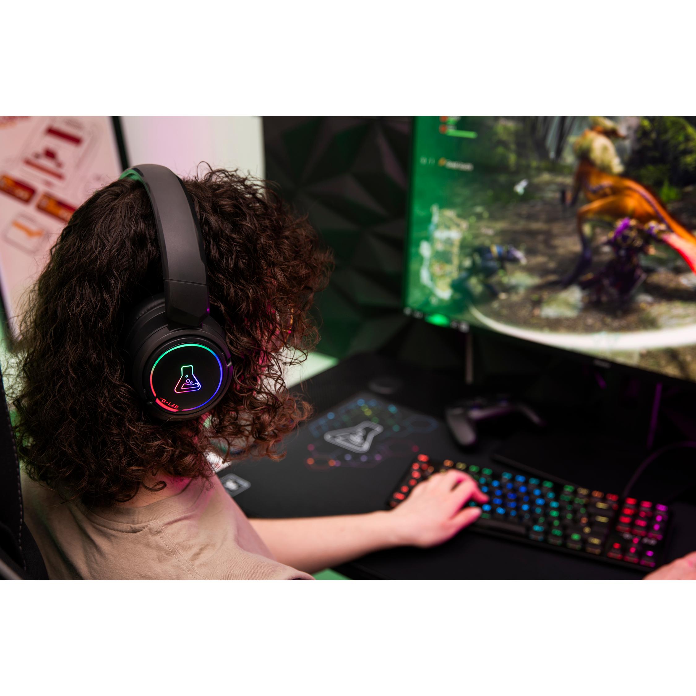 Voir la diapositive 2 : Casque The G-Lab Gamer sans fil - KORP IRIDIUM