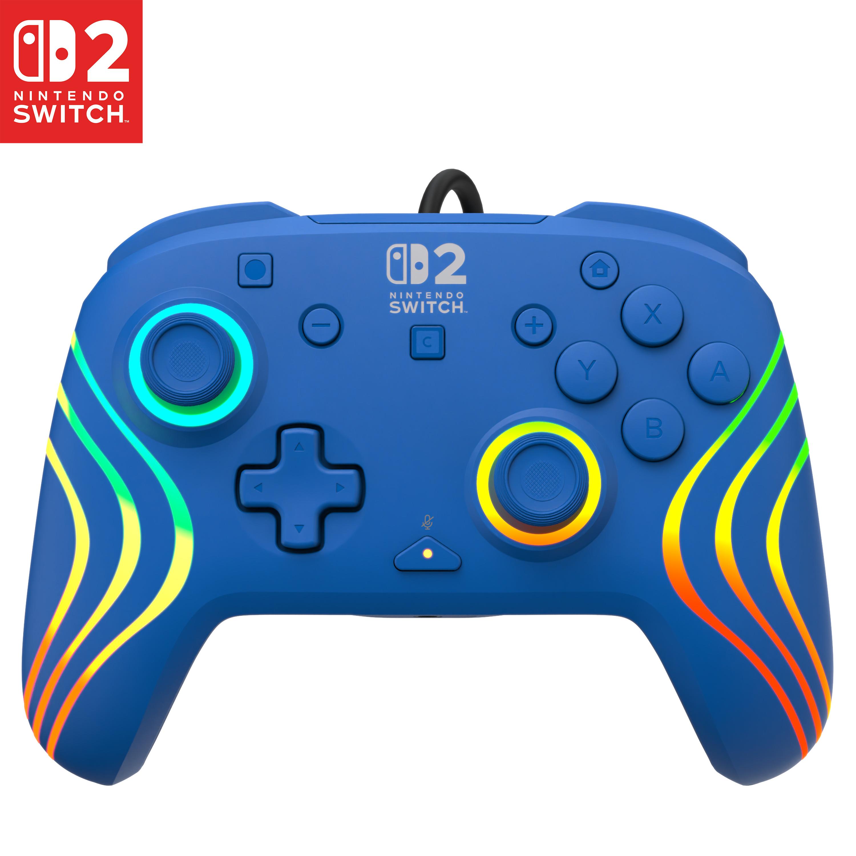 TURTLE BEACH Manette Gaming Filaire Afterglow Wave Bleu Nintendo Switch