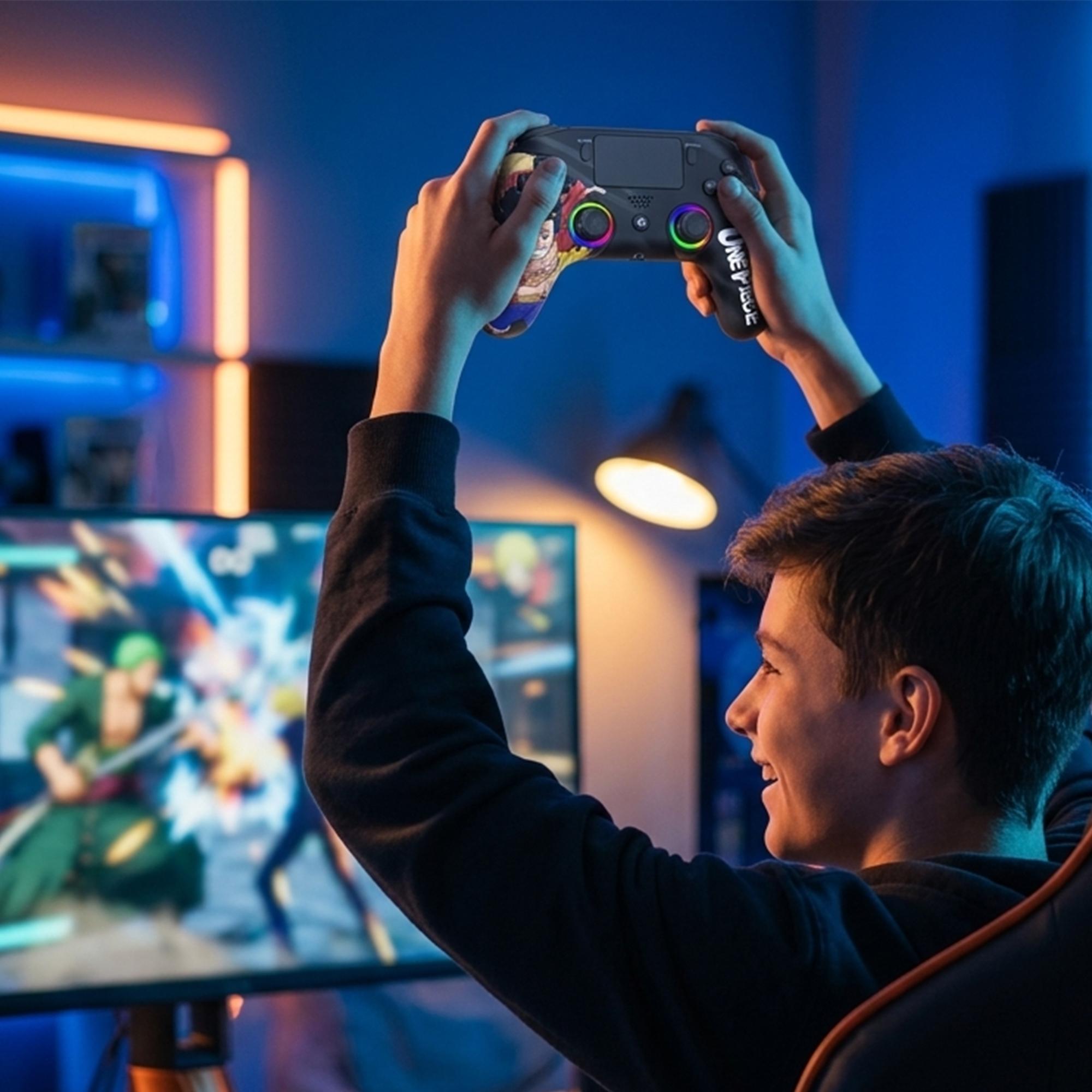 Voir la diapositive 8 : SUBSONIC Manette Sans Fil One Piece Luffy - PS5