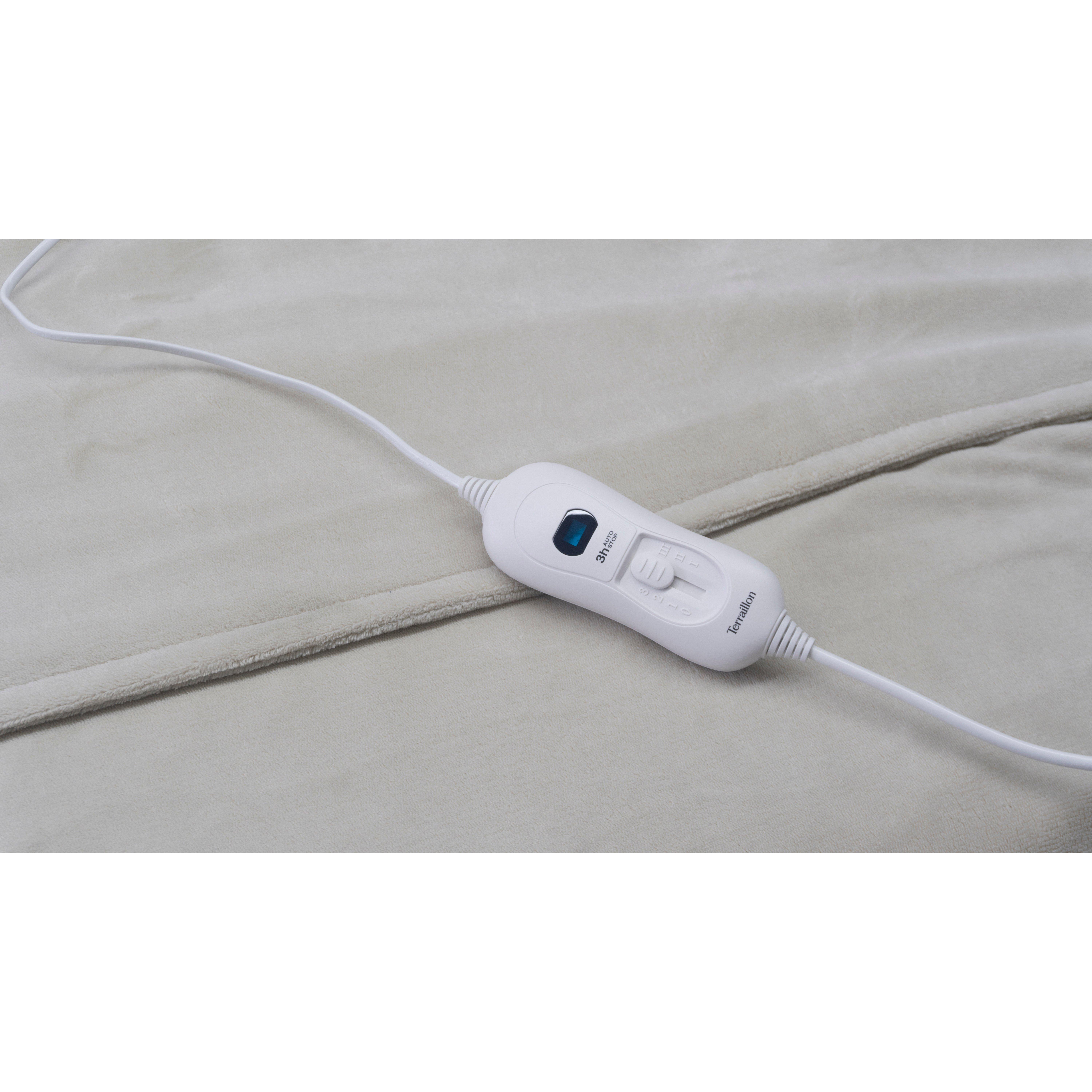 Voir la diapositive 3 : TERRAILLON Plaid chauffant électrique COZY - Gris