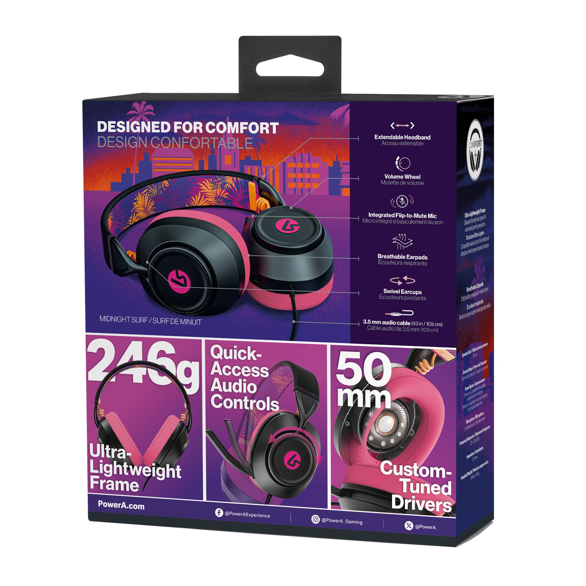 Voir la diapositive 7 : PowerA Casque Filaire Gaming Miami Nightlife Multiplateforme