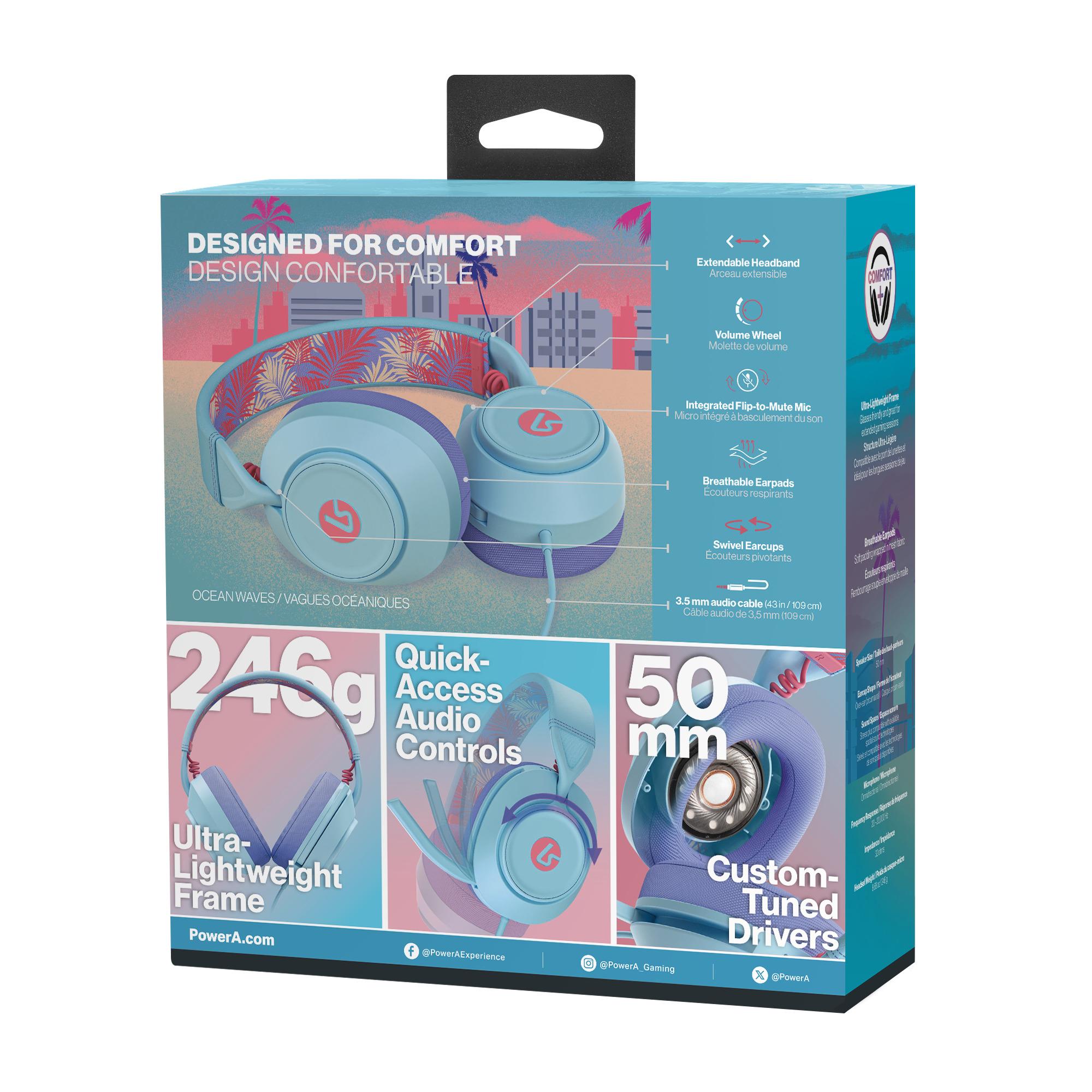Voir la diapositive 3 : PowerA Casque Filaire Gaming Miami Sunrise Multiplateforme