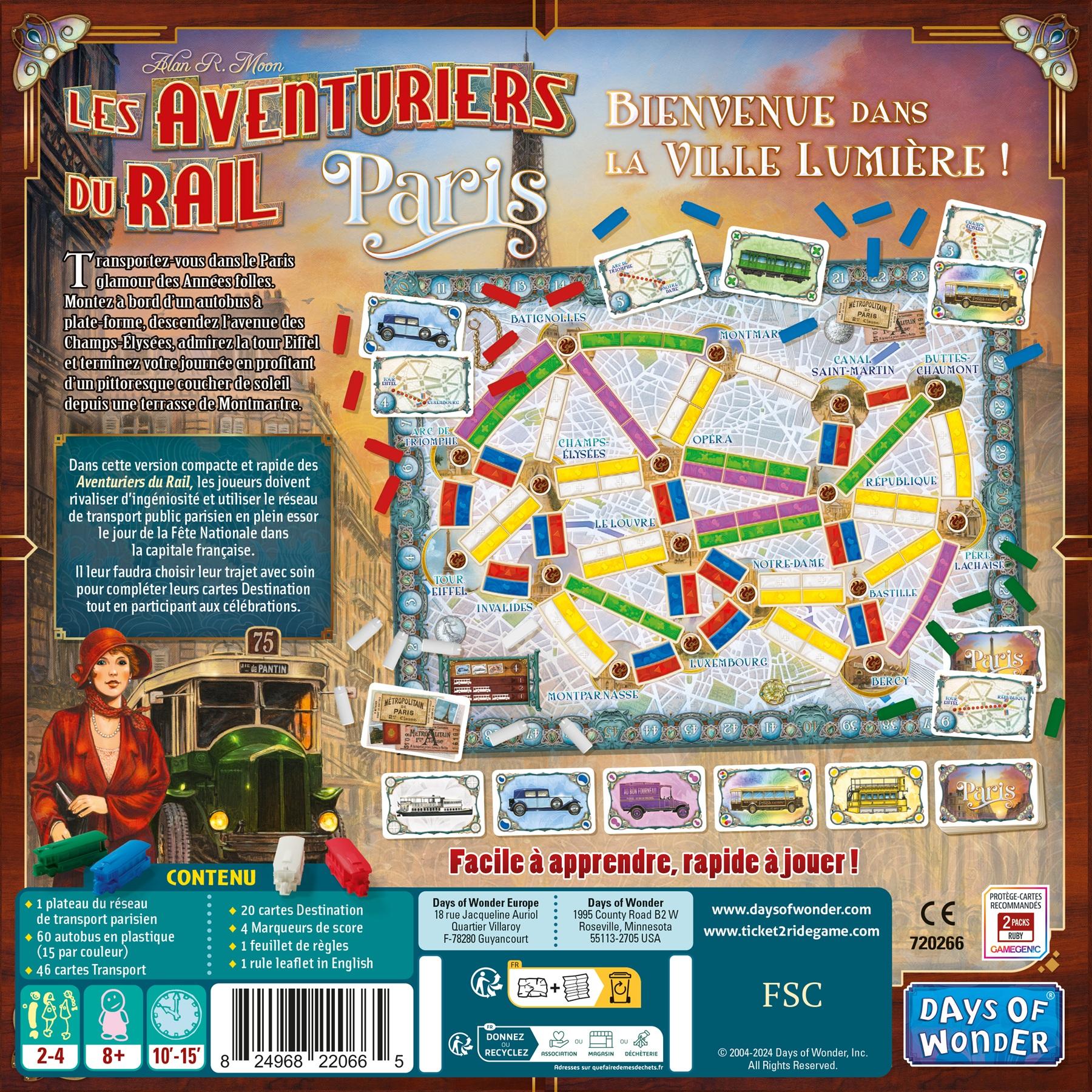 Voir la diapositive 2 : ASMODEE Jeu Aventuriers du Rail Paris