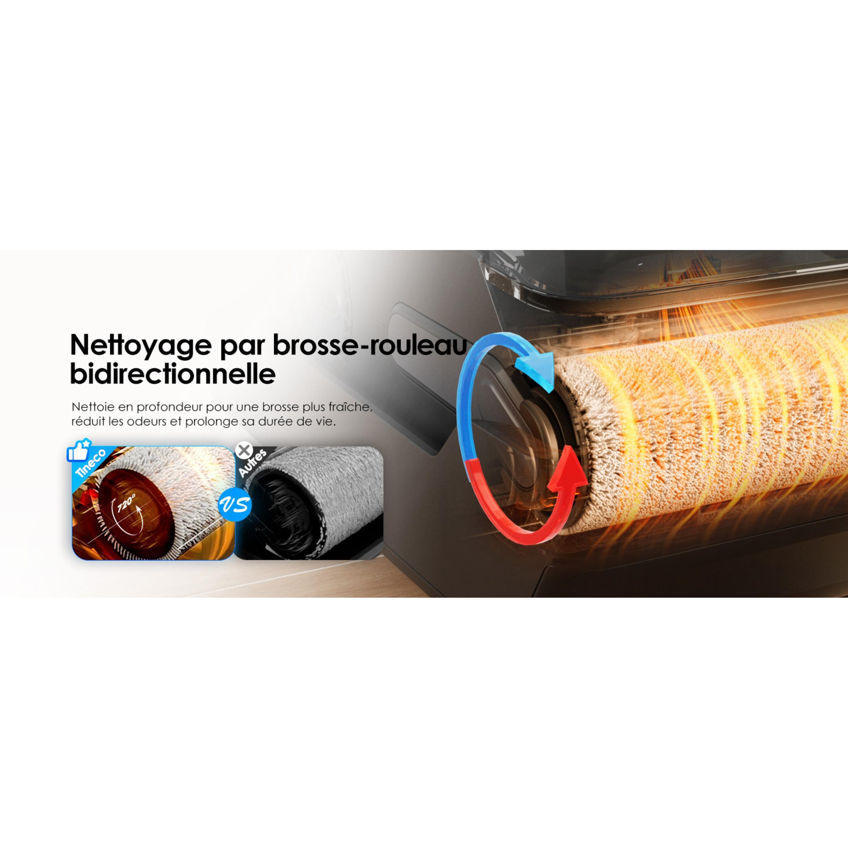 Voir la diapositive 15 : TINECO Aspirateur balai laveur I6 Stretch Plus - Noir