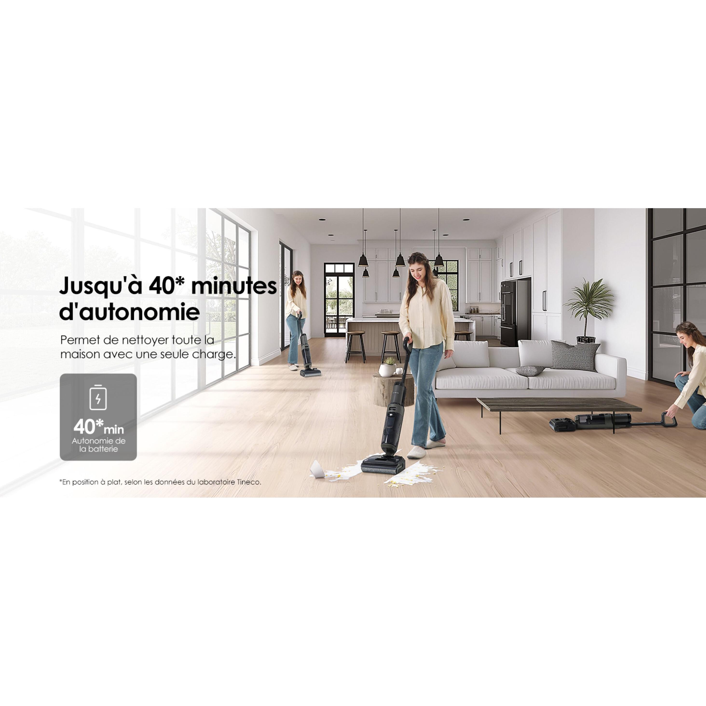 Voir la diapositive 16 : TINECO Aspirateur balai laveur I6 Stretch Plus - Noir