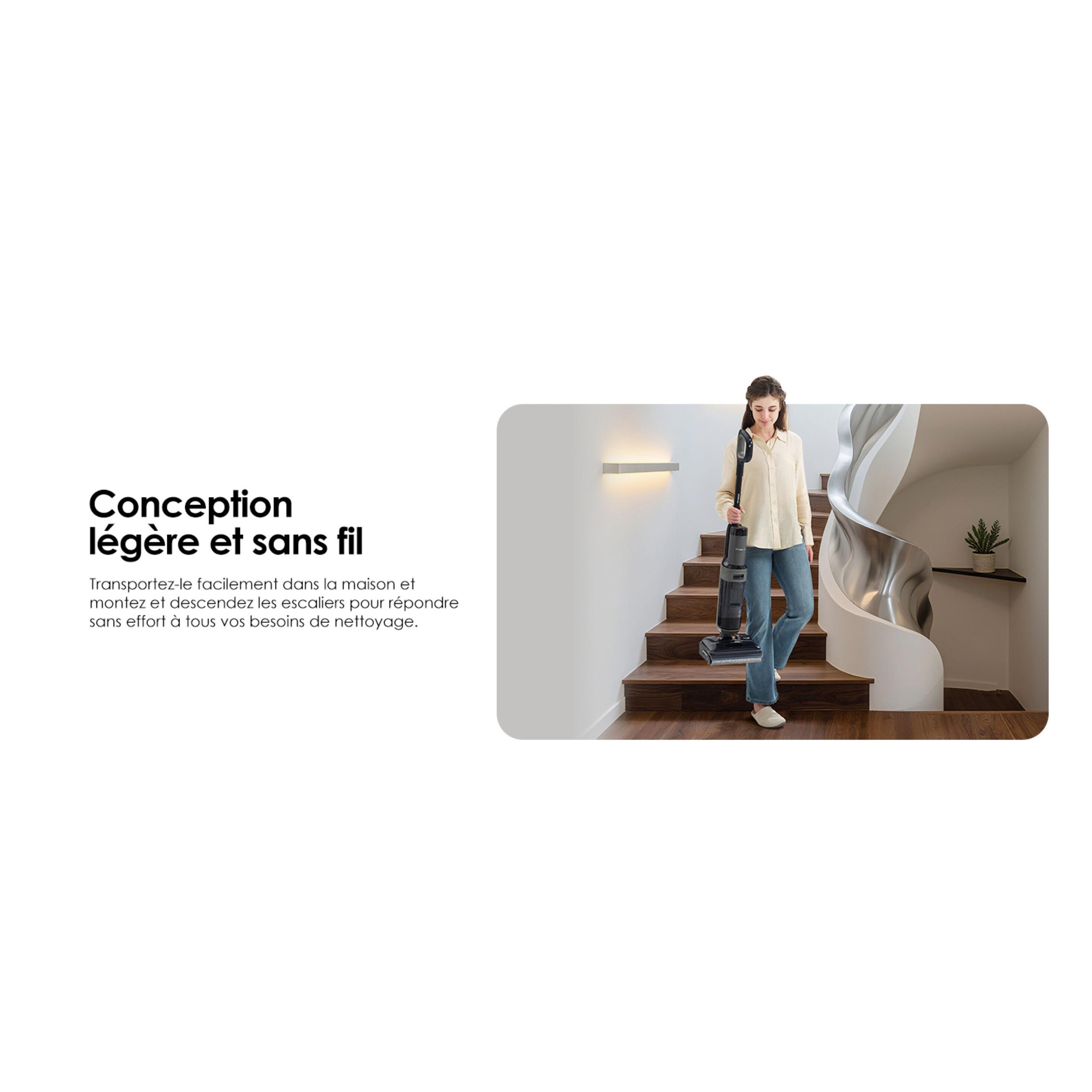 Voir la diapositive 21 : TINECO Aspirateur balai laveur I6 Stretch Plus - Noir