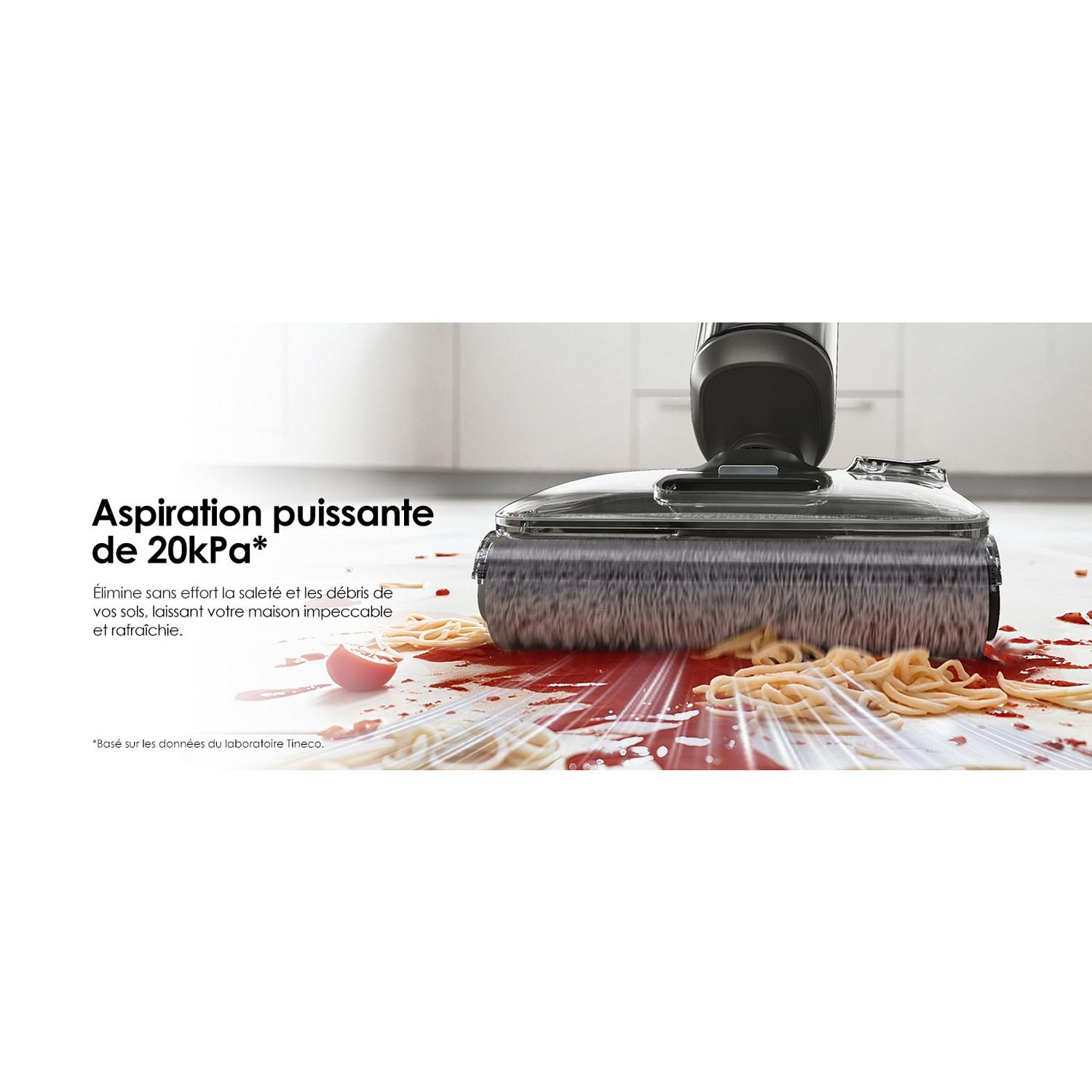 Voir la diapositive 7 : TINECO Aspirateur balai laveur I6 Stretch Plus - Noir