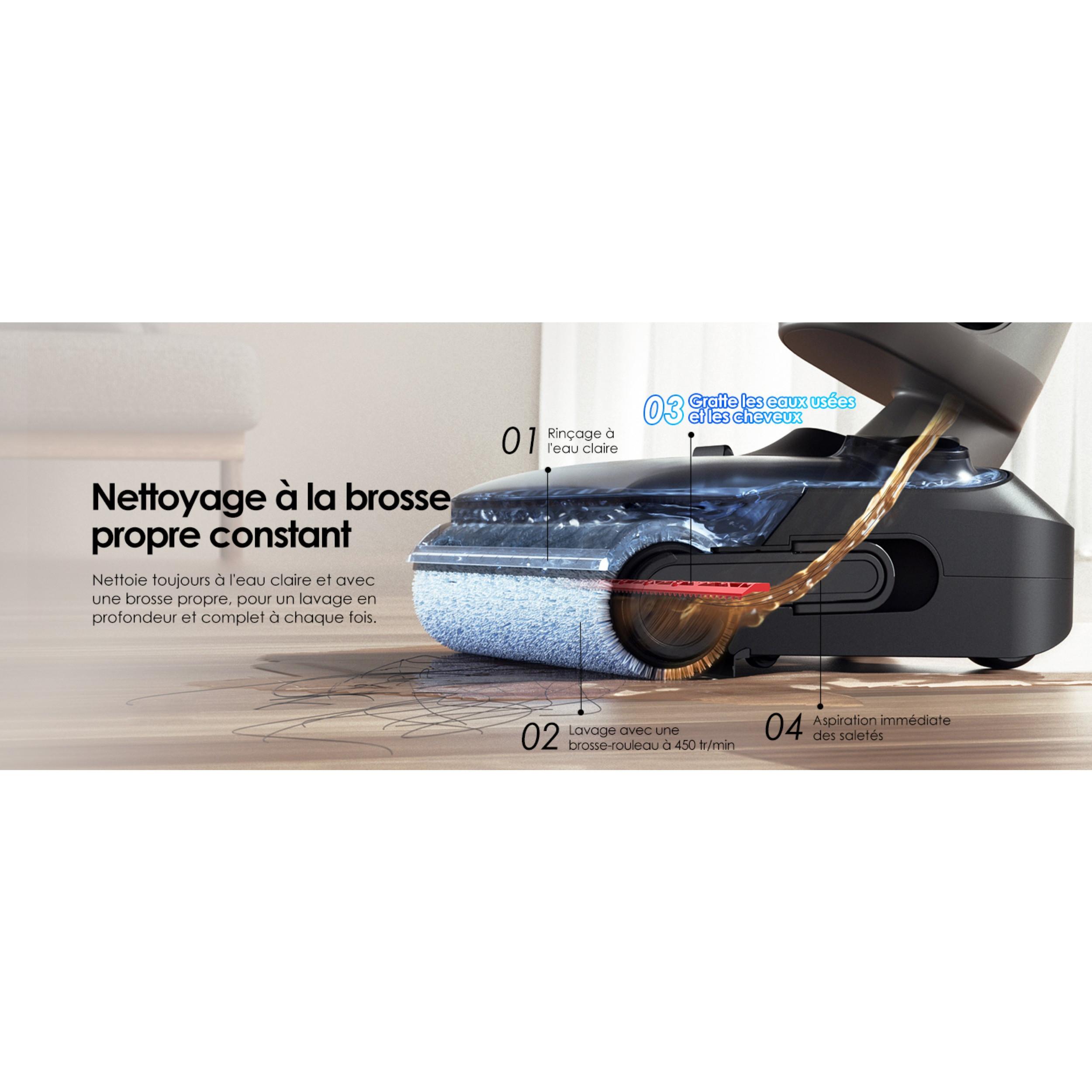 Voir la diapositive 11 : TINECO Aspirateur balai laveur I6 Stretch Plus - Noir