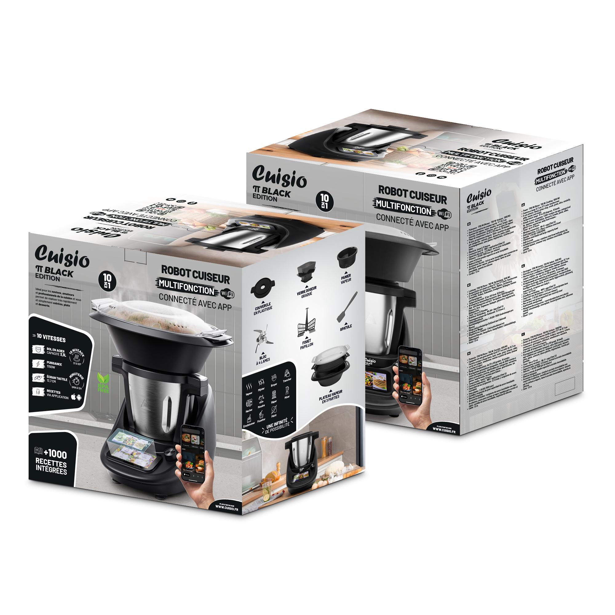 Voir la diapositive 11 : KITCHENCOOK Robot cuiseur multifonction CUISIOPI - Noir