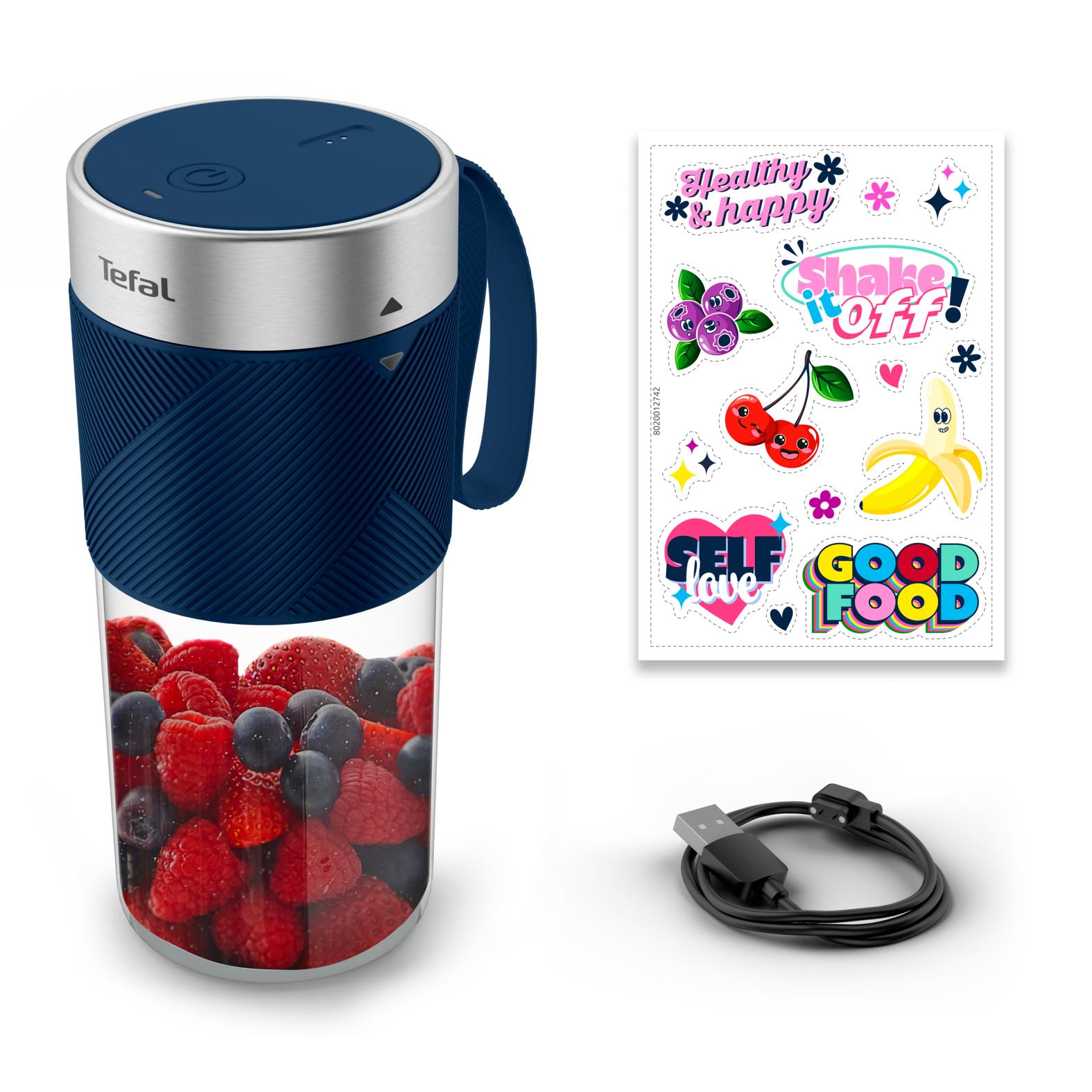 Voir la diapositive 3 : TEFAL Blender portable BL1CT8F0 - Bleu