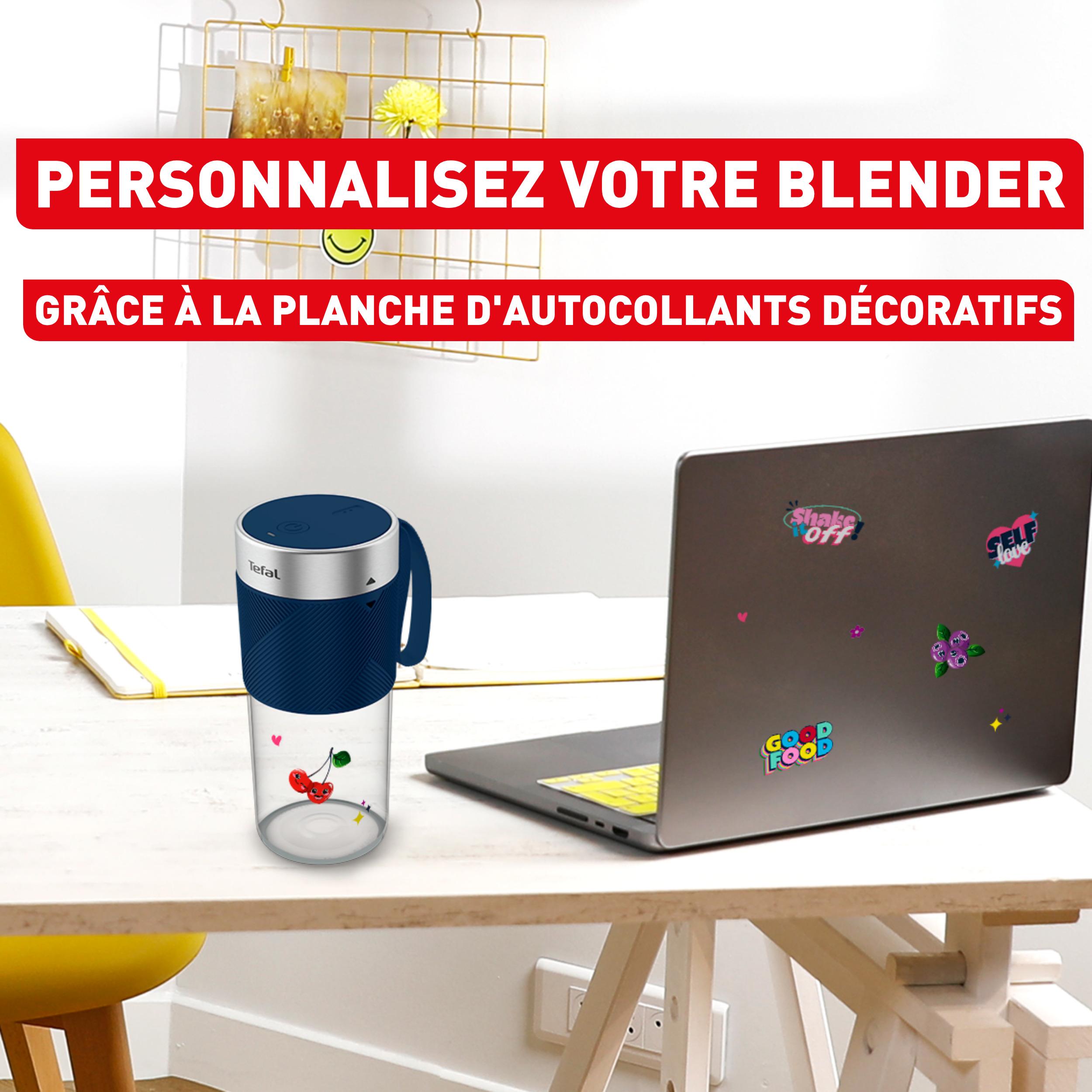 Voir la diapositive 7 : TEFAL Blender portable BL1CT8F0 - Bleu