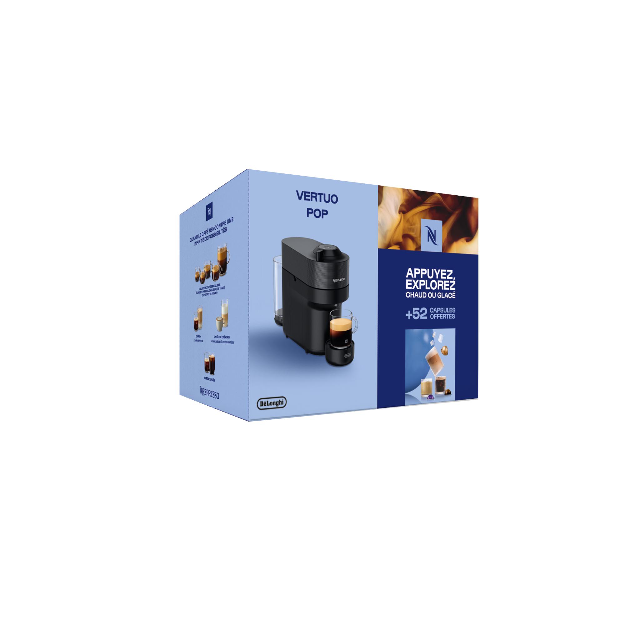Voir la diapositive 3 : DELONGHI Bundle Nespresso Vertuo + 52 capsules ENV90B - Noir