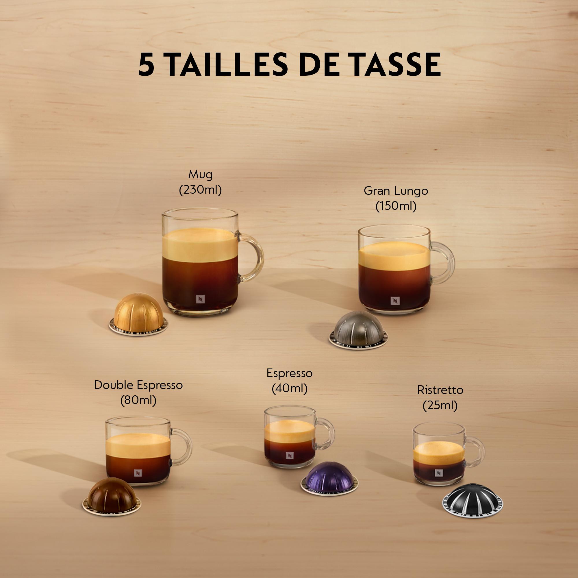 Voir la diapositive 9 : DELONGHI Bundle Nespresso Vertuo + 52 capsules ENV90B - Noir