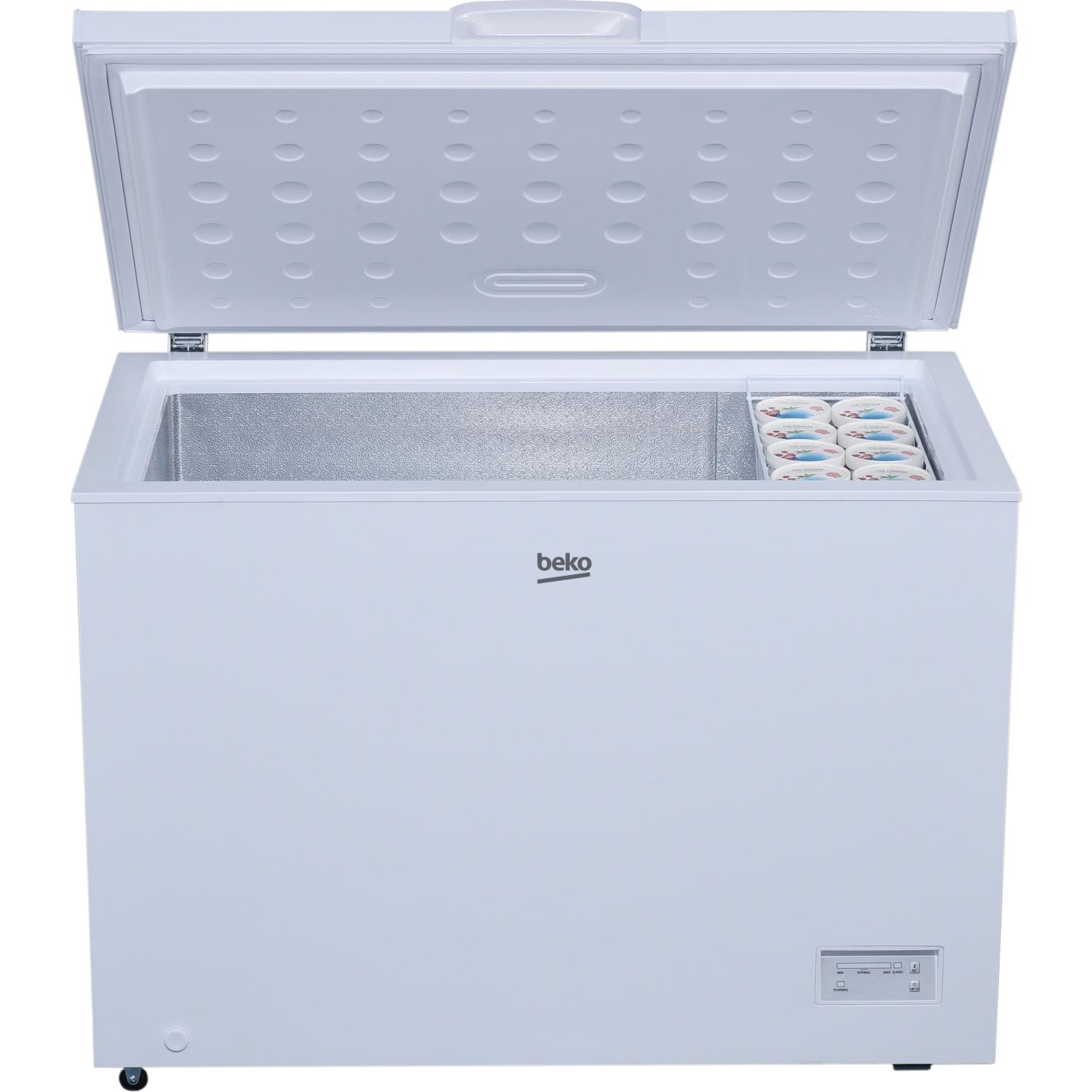BEKO Congélateur coffre CF316EWN, 308 L, Froid statique, E