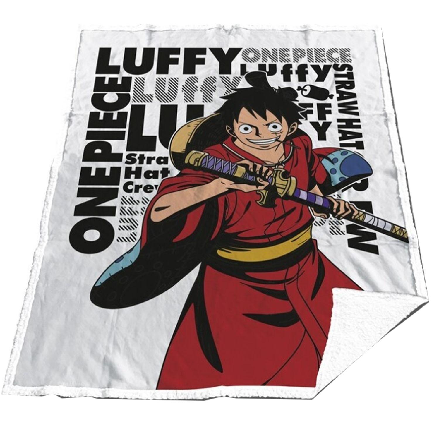 Plaid Sherpa Luffy - One Piece